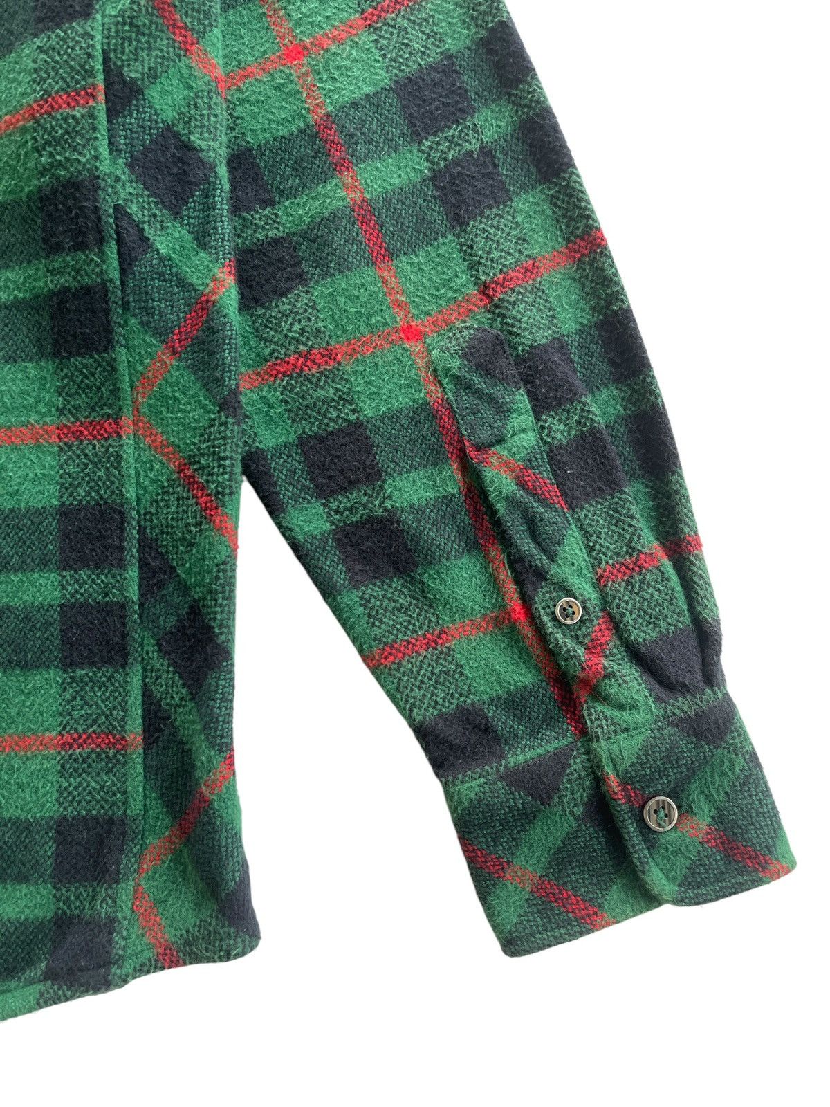 Modern Amusement Green Tartan Flannel Shirt Size US M / EU 48-50 / 2 - 7 Thumbnail
