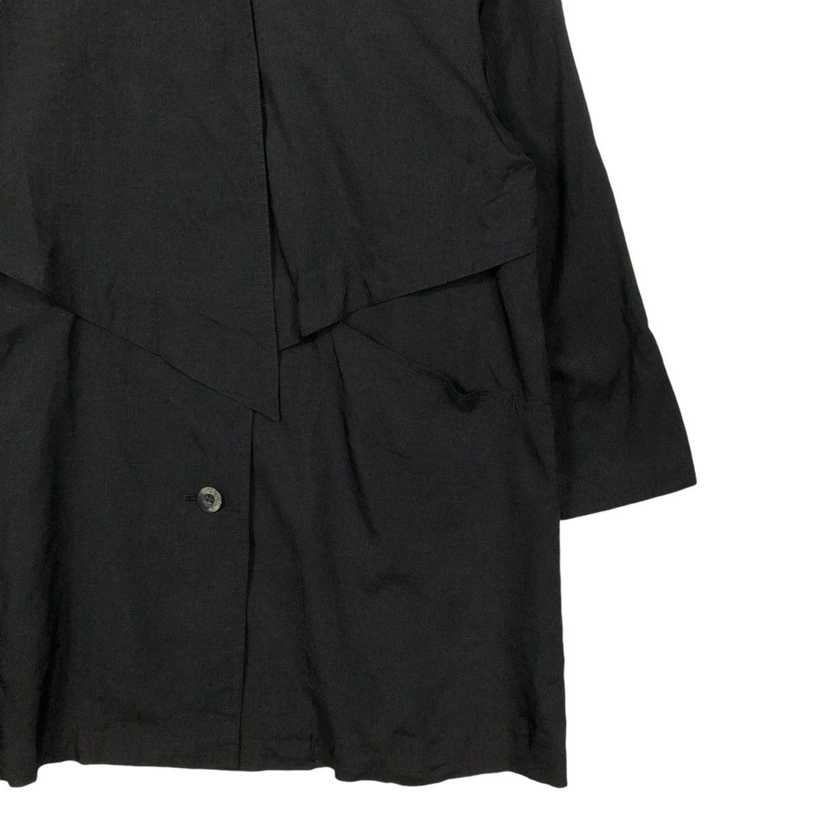 Japanese Brand 🔥VINTAGE LONG JACKET RICH BLACK LEAME ISSEY MIYAKE Size US M / EU 48-50 / 2 - 7 Thumbnail