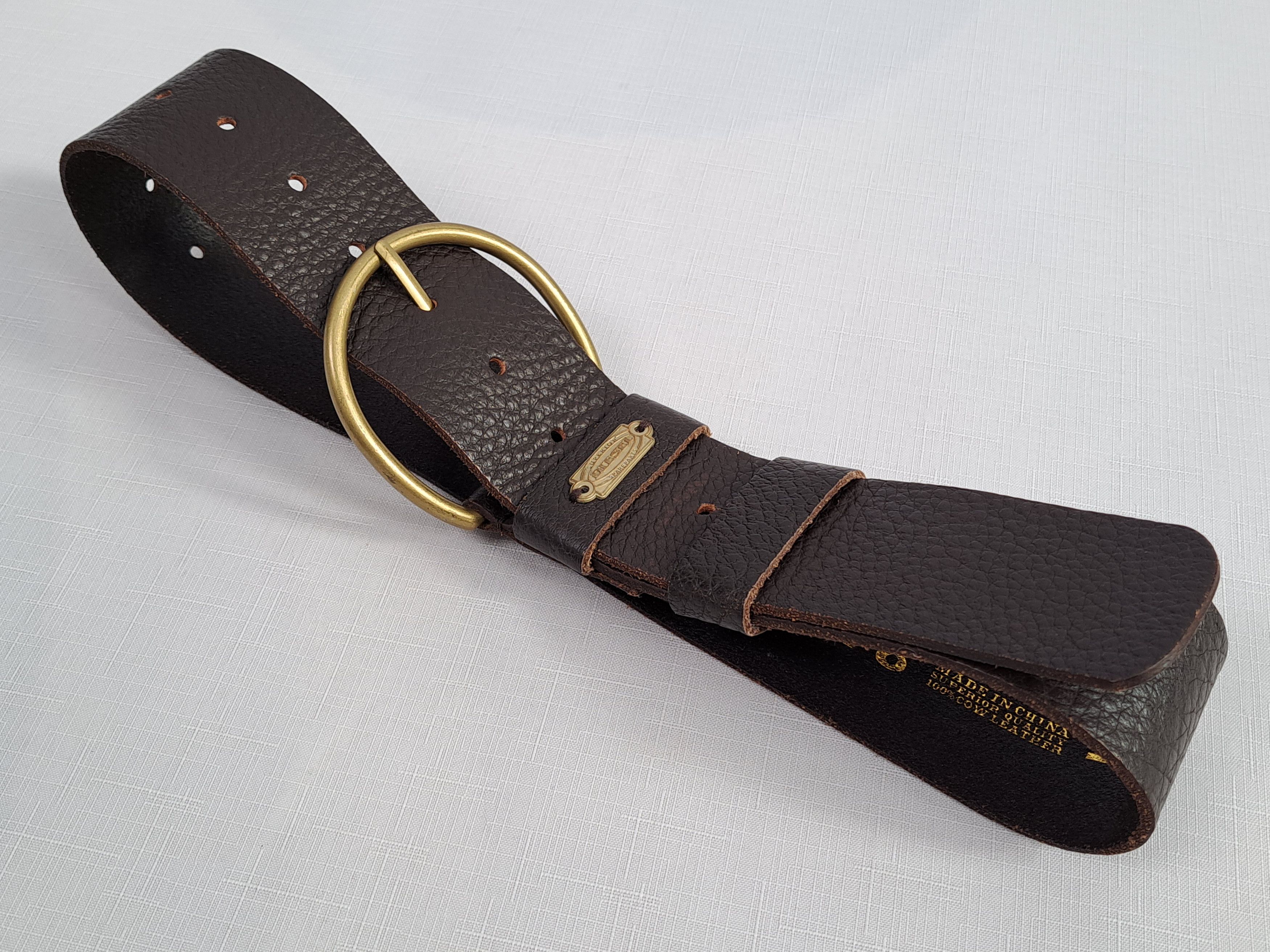 Diesel Diesel cow leather brown belt. Size ONE SIZE - 4 Thumbnail