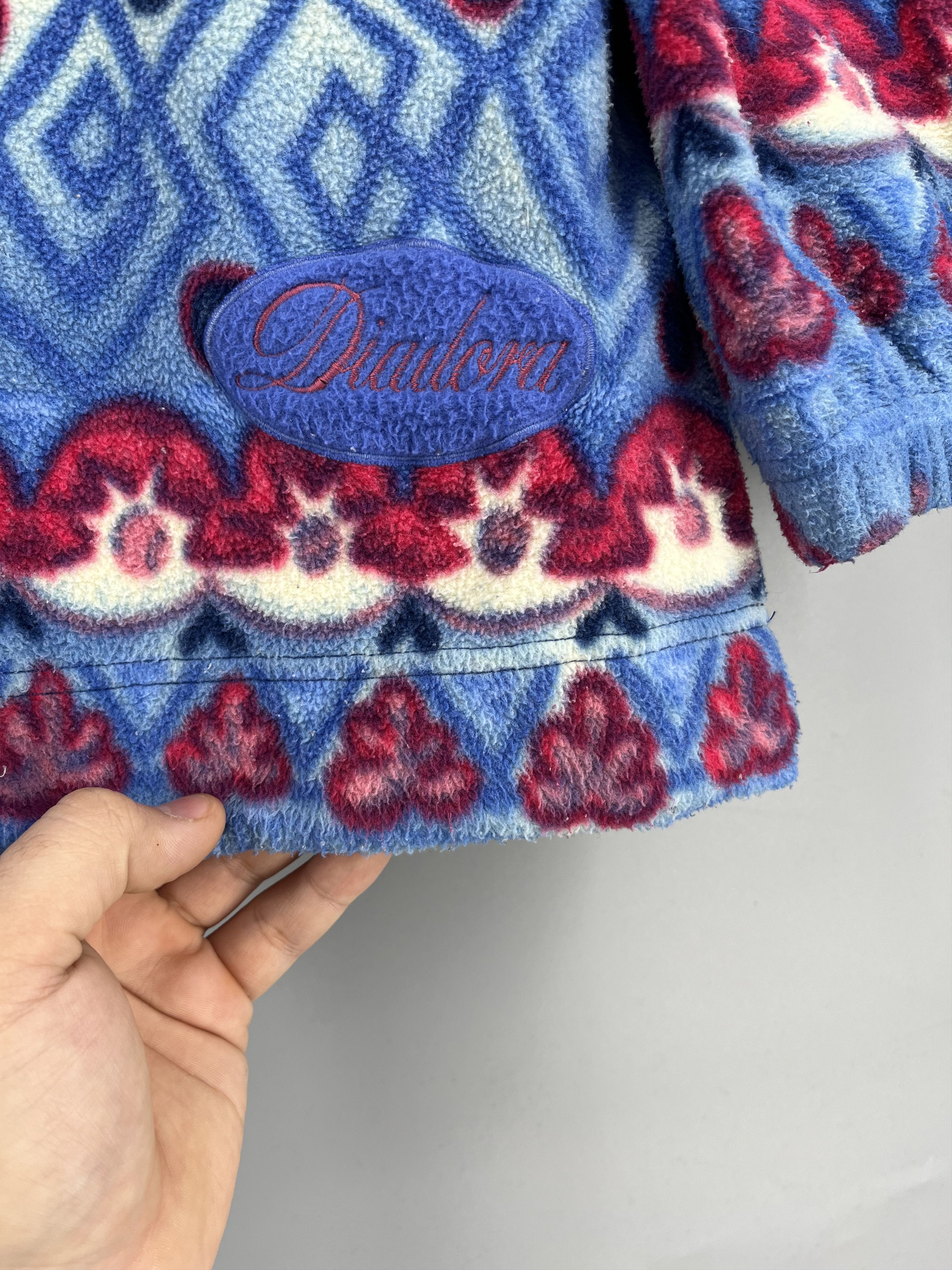 Diadora Vintage Diadora Blue Fleece Jacket 1/3 zip mens size M Size US M / EU 48-50 / 2 - 9 Thumbnail