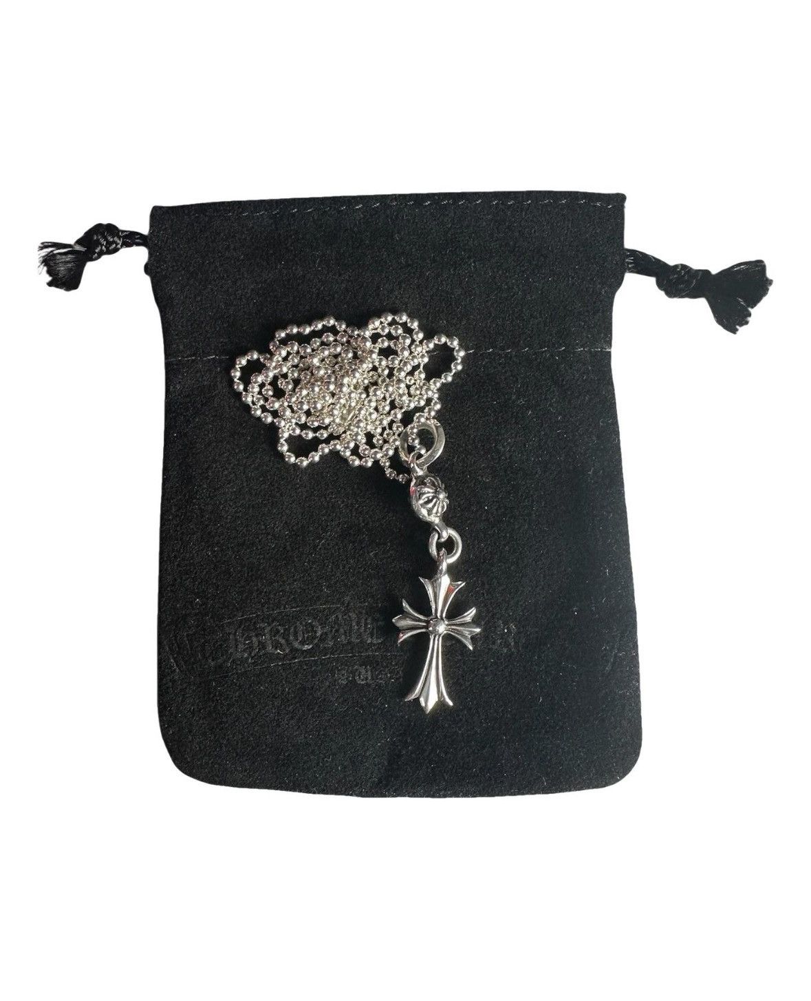 Chrome Hearts Chrome Hearts Tiny CH Crossball Cross + ballchain Size ONE SIZE - 1 Thumbnail