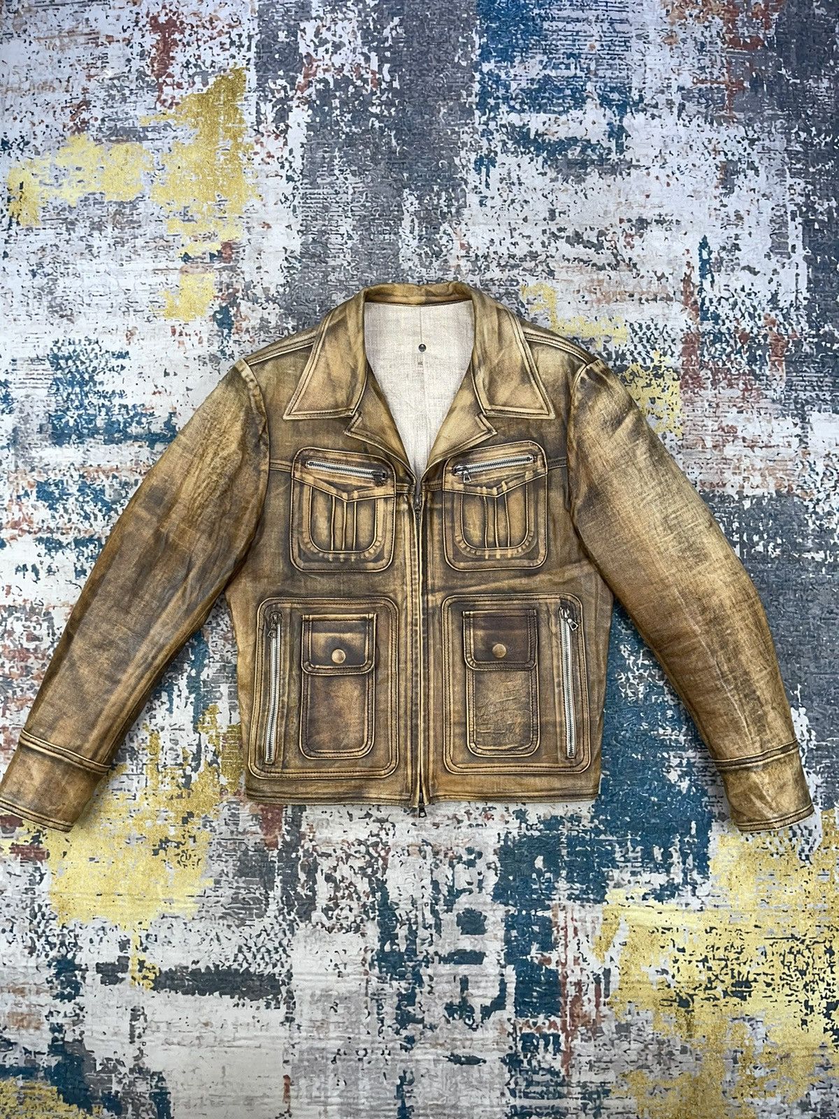 Isaac Sellam Experience Eroded Lamb Leather Jackets