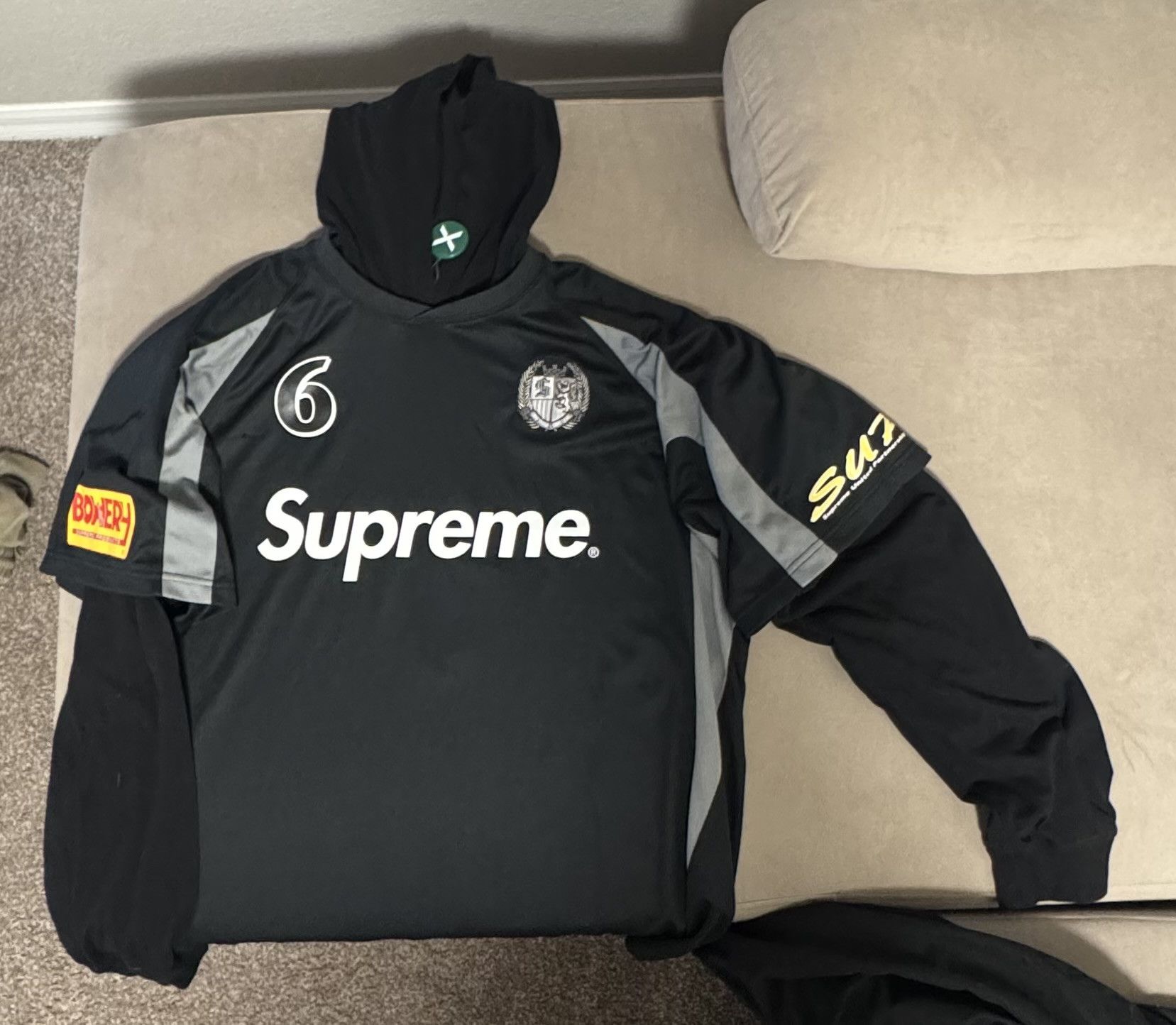 Supreme Supreme Hooded Soccer Jersey | Grailed