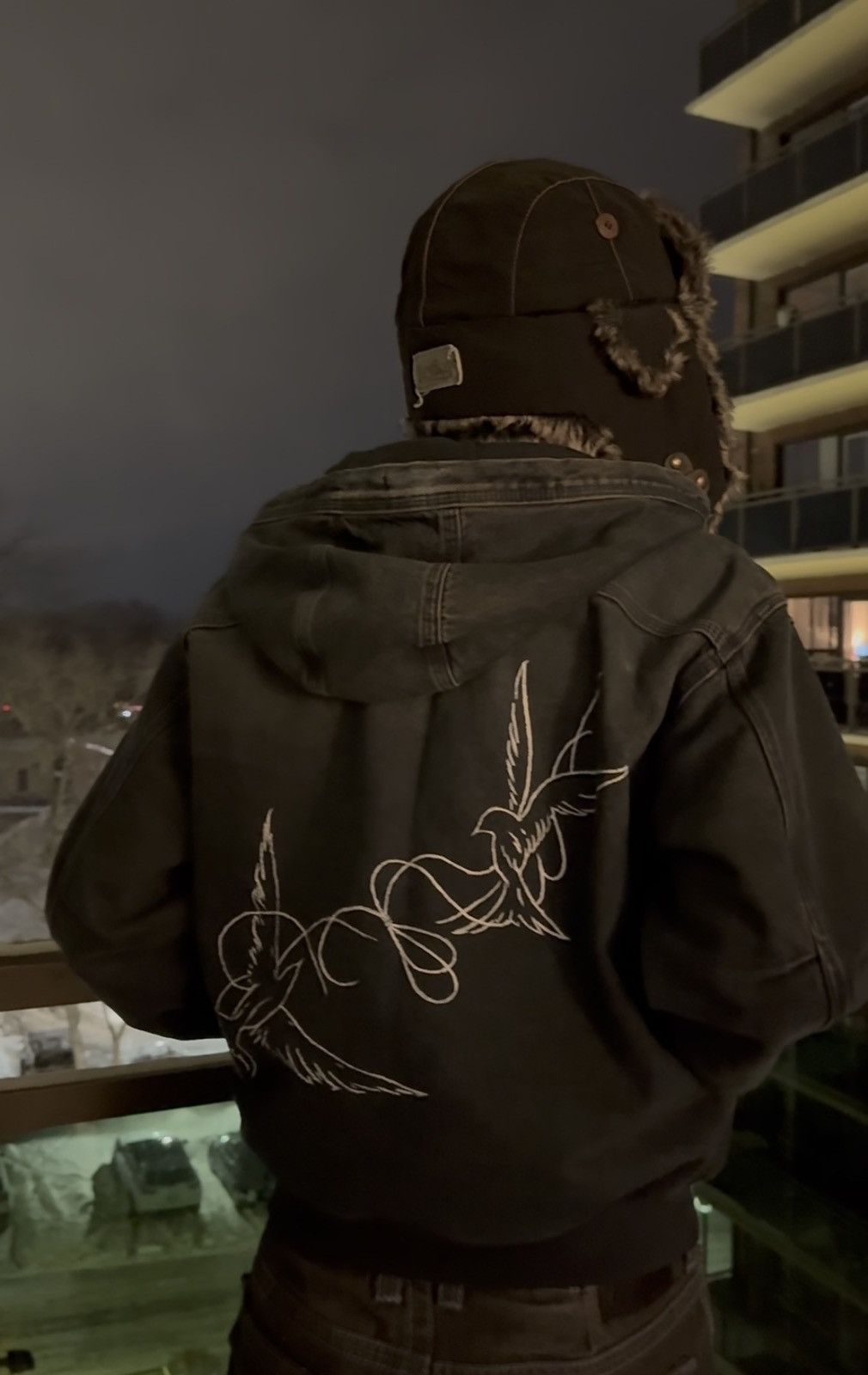 Other Custom “The Birds” Denim Work Jacket Size US M / EU 48-50 / 2 - 10 Thumbnail
