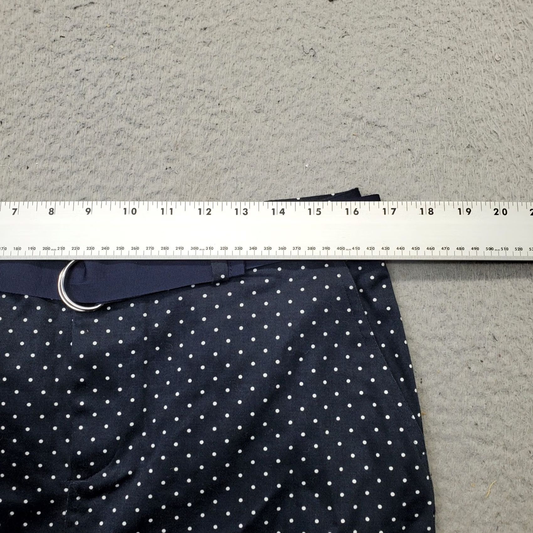 Chaps Chaps Pencil Skirt Womens 8P Multicolor Polka Dot Cotton Belted Waist Zip Fly Skirt Womens Size 8P Polka Dot Cotton Belted Waist Zip Fly Size 30" / US 8 / IT 44 - 4 Thumbnail