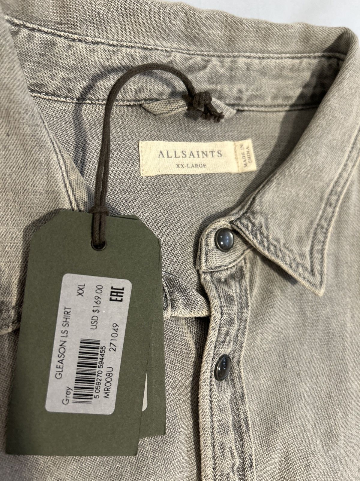 Allsaints Allsaints Denim Long Sleeve Size US XXL / EU 58 / 5 - 6 Thumbnail
