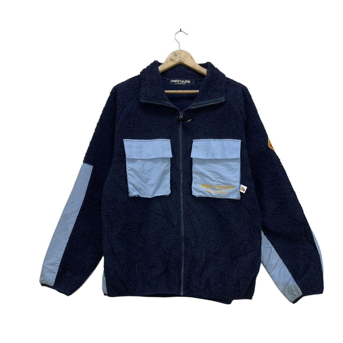 💥Vintage Honest By Studio Seven Fleece Navy Jacket