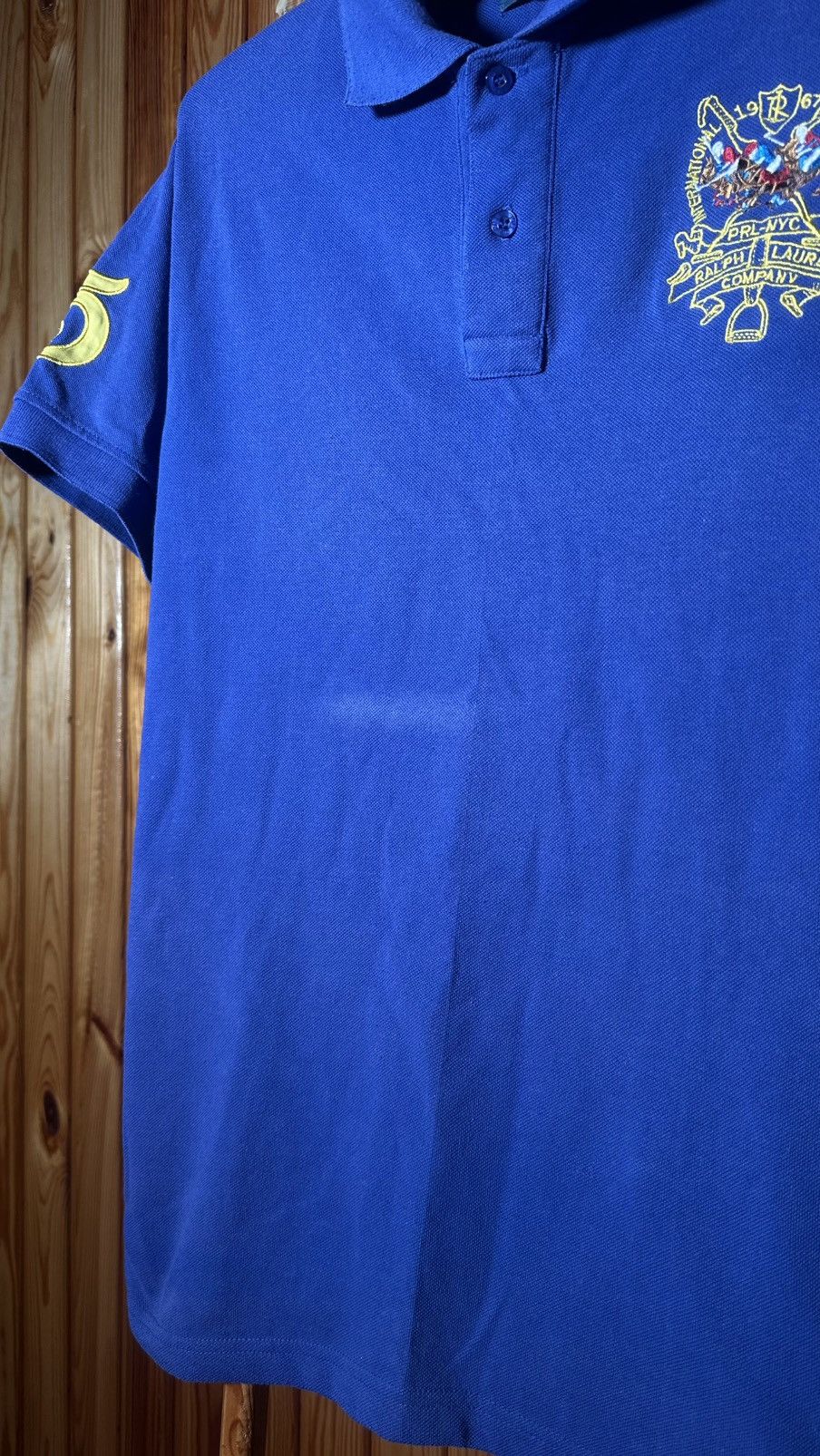 Polo Ralph Lauren Polo Ralph Lauren Y2KTriple Pony Horse Embroidered Shirt Size US XL / EU 56 / 4 - 6 Thumbnail