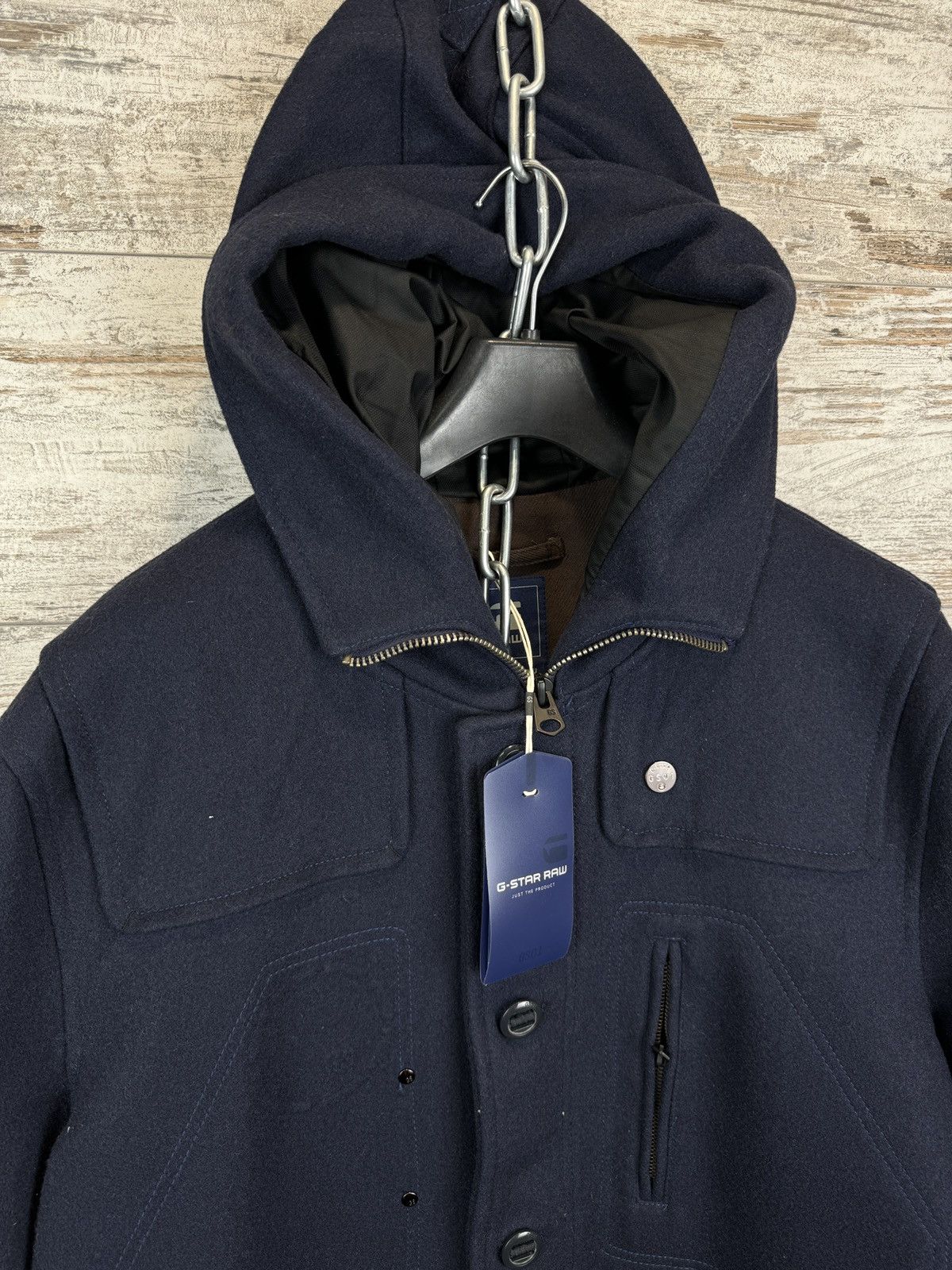 G-Star BNWT! Mens G Star Raw LAMOND DUFFLE WOOL COAT jacket Size US XXL / EU 58 / 5 - 4 Thumbnail