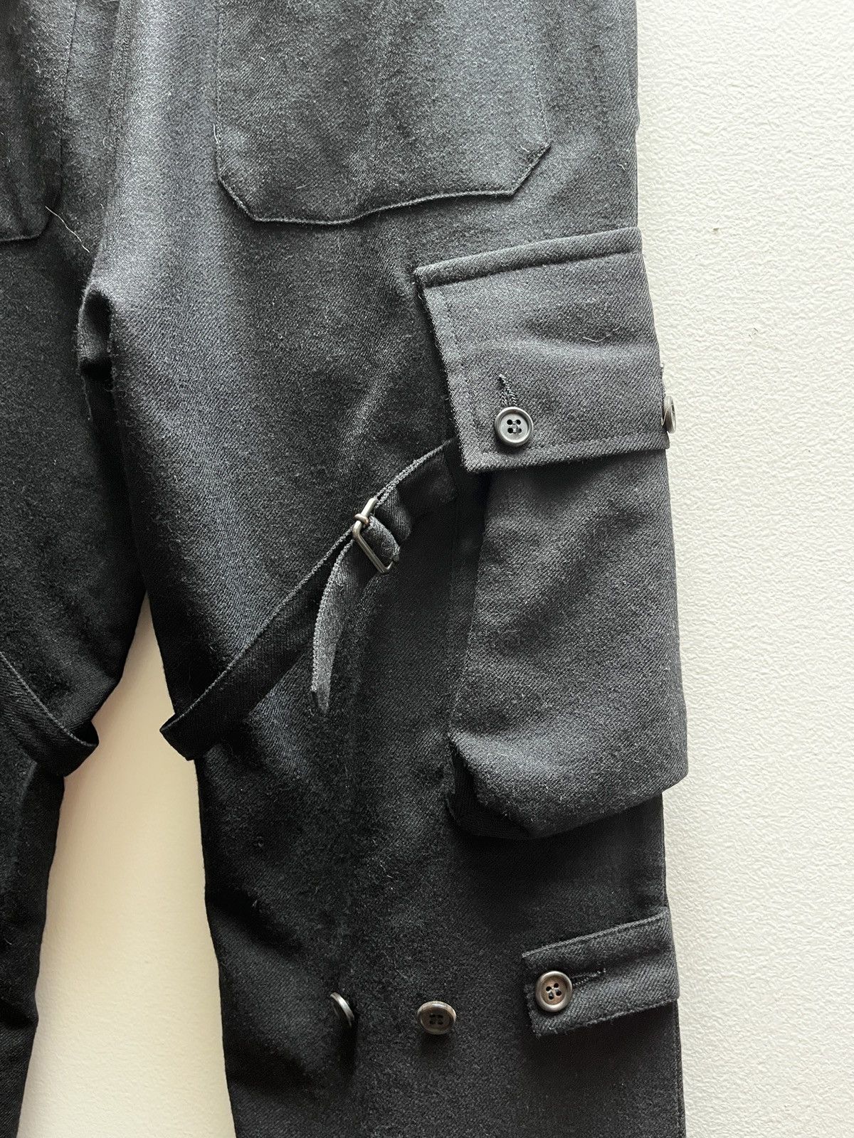 Ann Demeulemeester Ann Demeulemeester FW02 Bondage Cargo Wool Pants Size US 30 / EU 46 - 15 Thumbnail