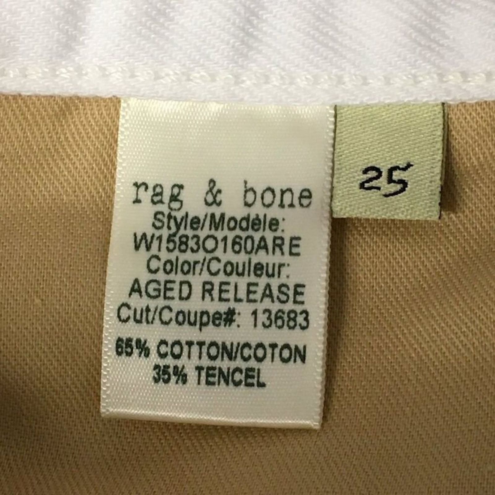 Rag & Bone RAG & BONE Aged Release White Raw Hem Skinny Jeans Sz 25 Size 25" / US 0 / IT 36 - 7 Thumbnail
