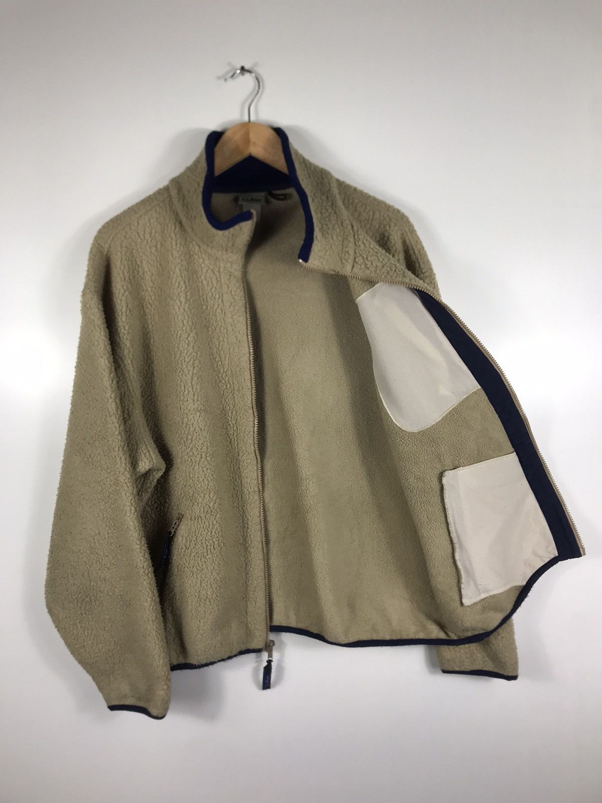 L.L. Bean ⚡️Vintage LL.Bean Fleece Deep Pile Sweater Jacket Size US L / EU 52-54 / 3 - 8 Thumbnail