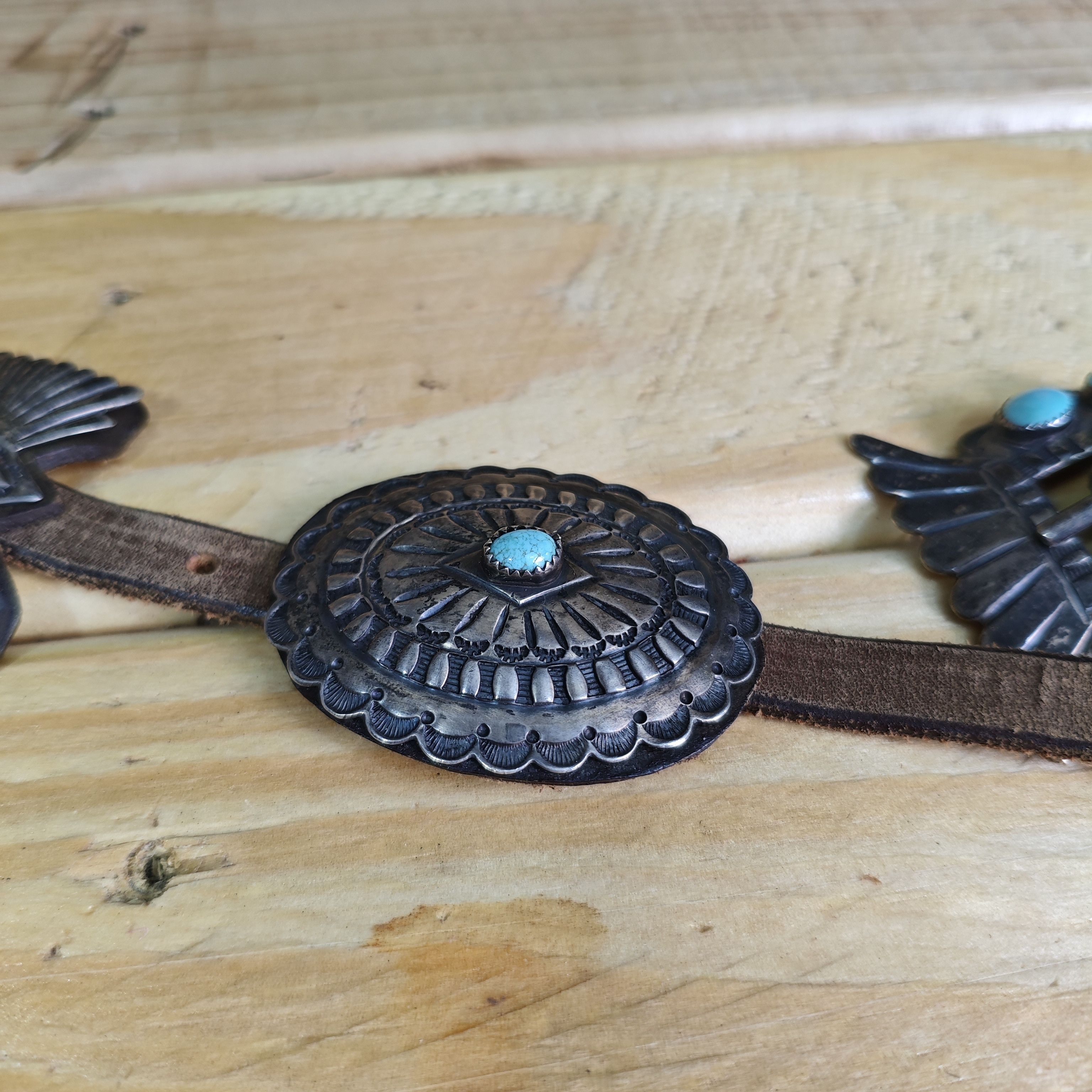 James Reid Sterling silver concho belt by James Reid Size 36 - 4 Thumbnail