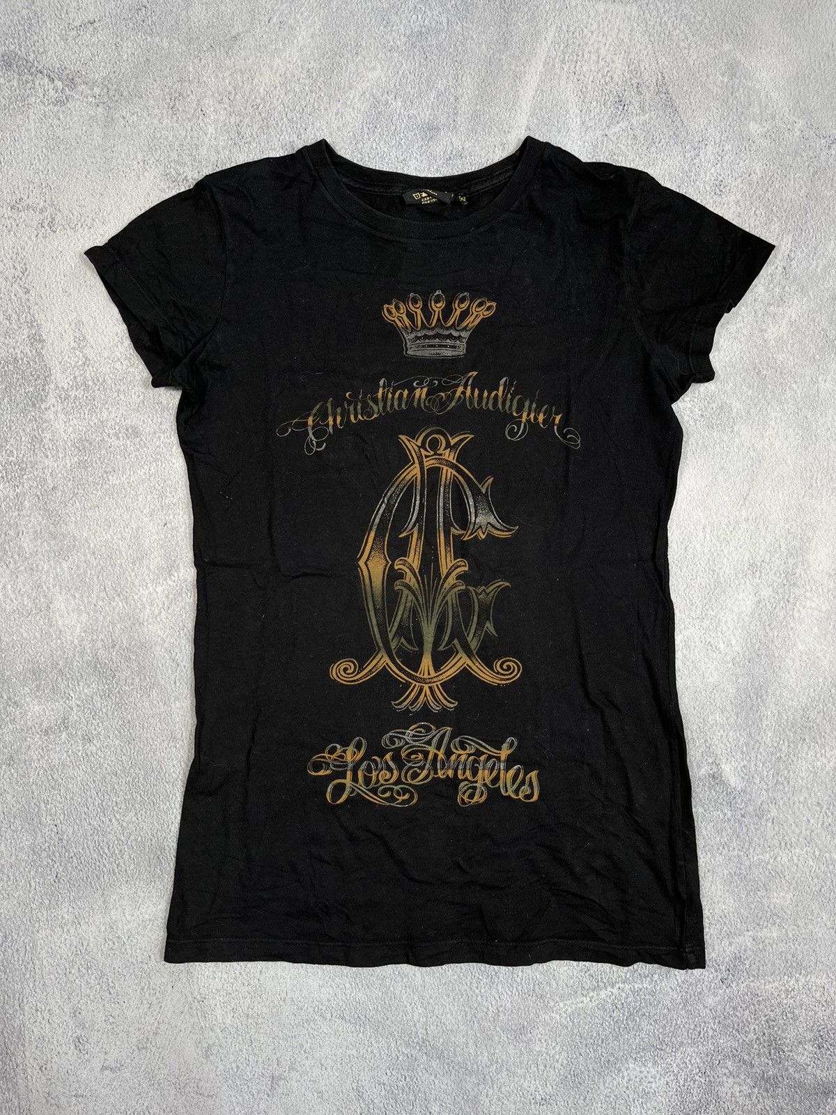Ed Hardy Vintage Y2K Christian Audigier big logo tee streetwear S Size S / US 4 / IT 40 - 1 Thumbnail