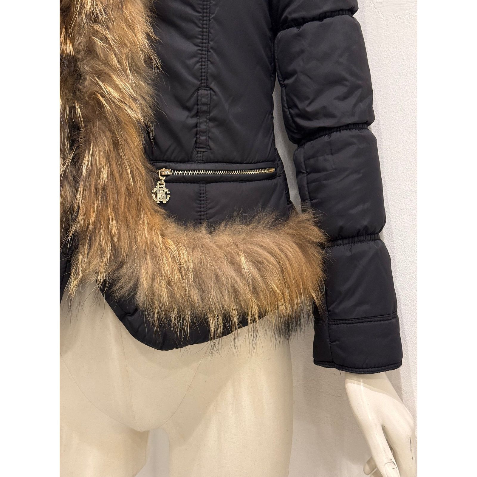 Roberto Cavalli 2000s Roberto Cavalli racoon fur puffer jacket Size S / US 4 / IT 40 - 6 Thumbnail