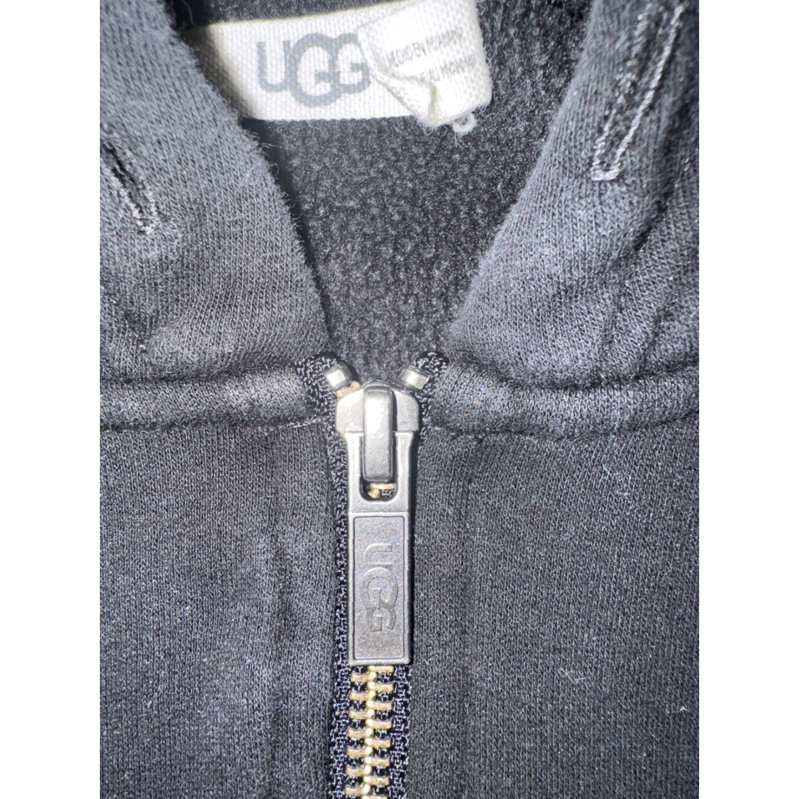 Ugg UGG Women’s Full Zip Hoodie Black S Hoodie Womens Small Fleece Lined Casual Sweatshirt Size S / US 4 / IT 40 - 2 Thumbnail