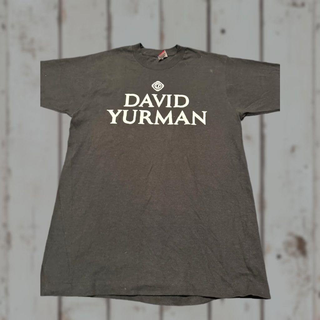 Fruit Of The Loom VINTAGE 90s David Yurman MADE IN USA Promo T-Shirt Staff L Black Cotton Short Sleeve Crew Neck Mens Size US L / EU 52-54 / 3 - 1 Thumbnail