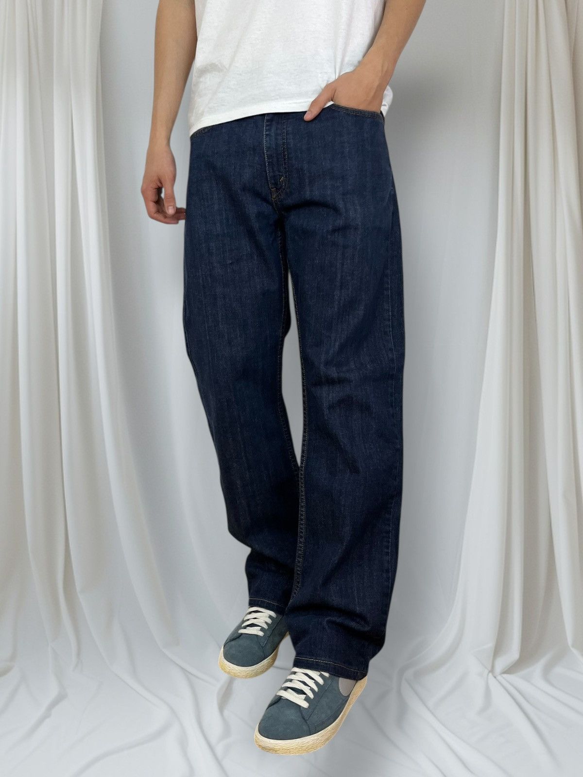Levi's × Vintage Vintage Beauty Levis Jeans Pants Tab Navy Blue Size US 34 / EU 50 - 1 Thumbnail