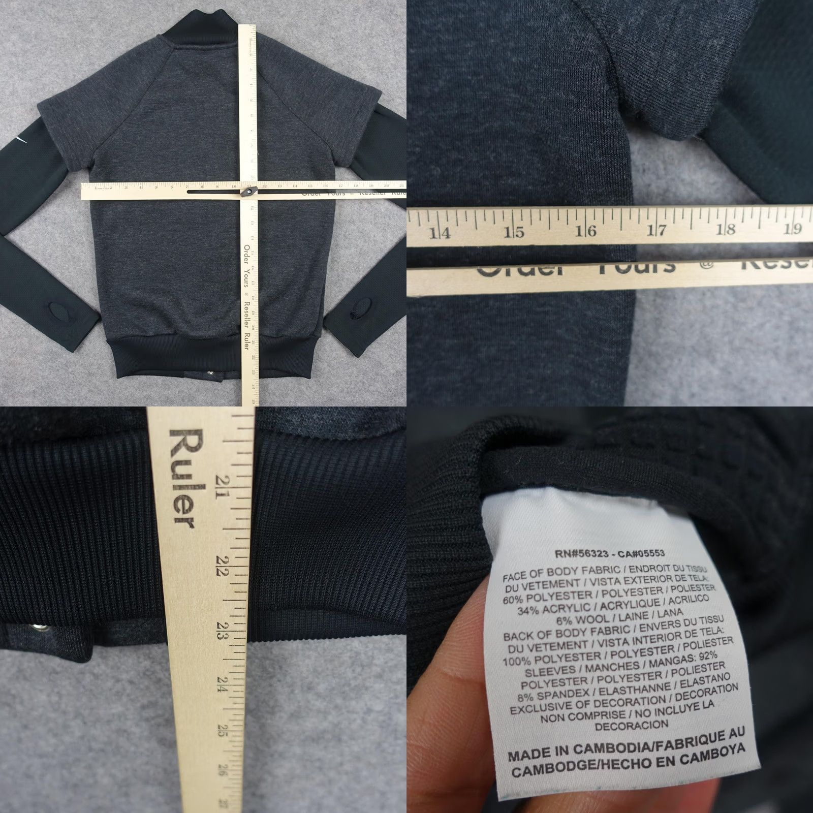 Nike Nike Jacket Womens XS Gray Therma-FIT Pockets Insulated Fleece Varsity Zip Front Short Sleeve Style - Mens? Size XS / US 0-2 / IT 36-38 - 8 Thumbnail