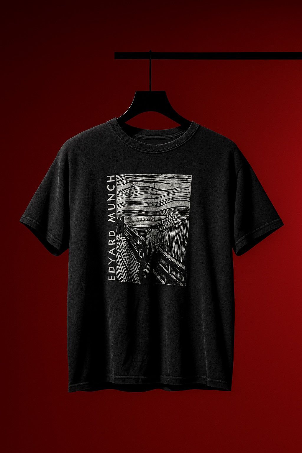 Vintage VINTAGE 90’s EDVARD MUNCH THE SCREAM ART ANVIL TSHIRT Size US L / EU 52-54 / 3 - 1 Thumbnail