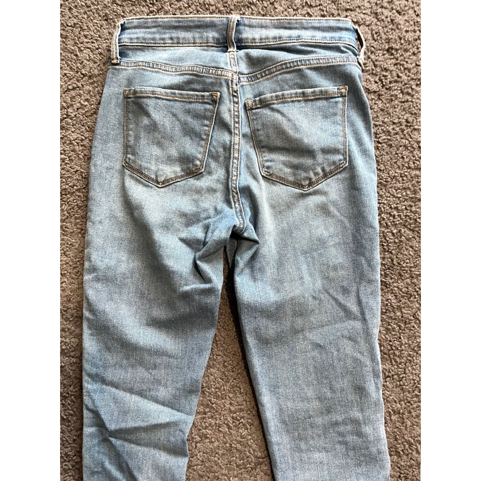 Old Navy VINTAGE Old Navy Womens Super Skinny High Rise Ankle Jeans Womens Blue 0 Size 25" / US 0 / IT 36 - 4 Thumbnail