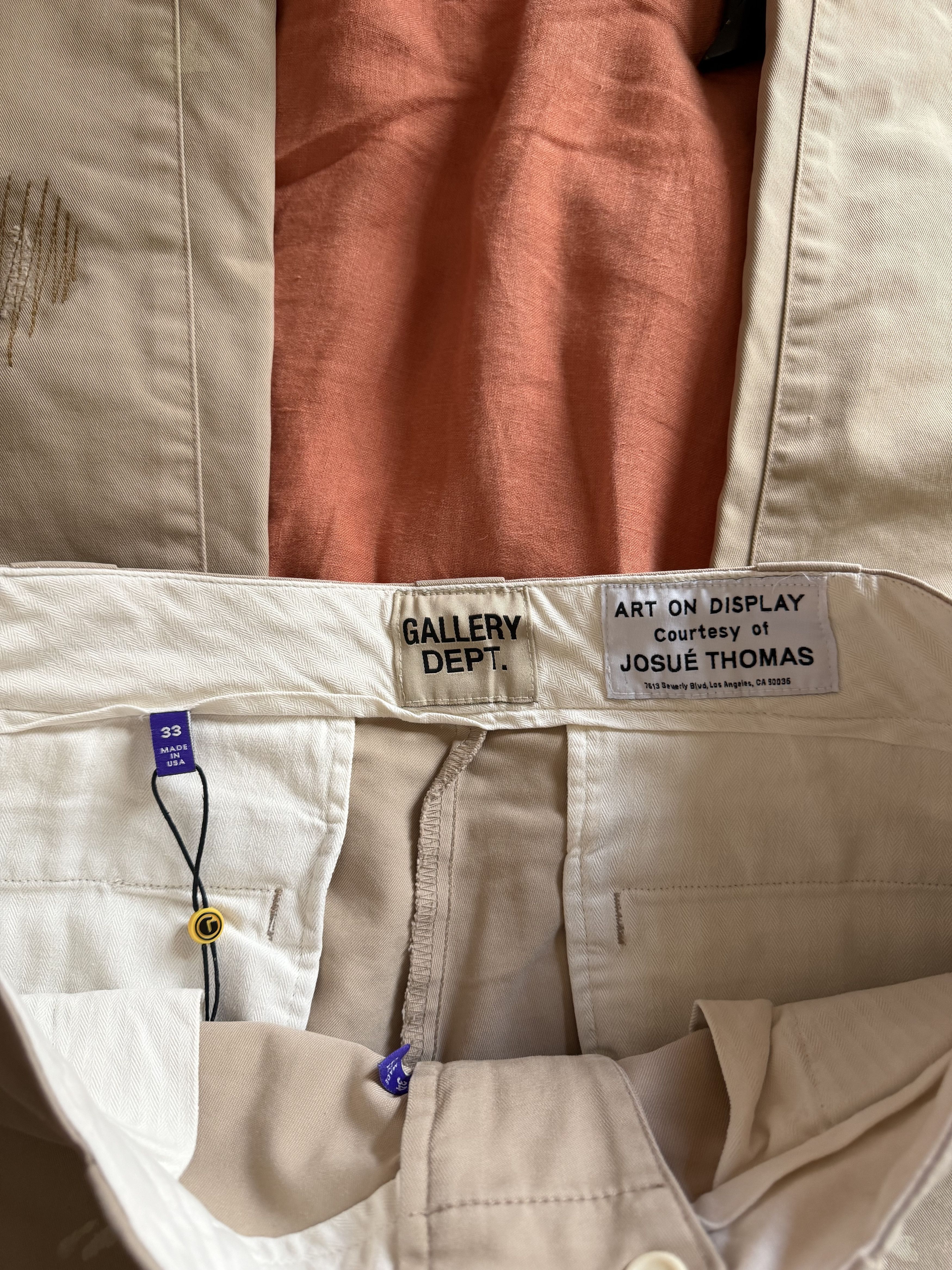 Gallery Dept. Gallery Dept Rico Chino Flare Pants in Tan Size US 33 - 10 Thumbnail