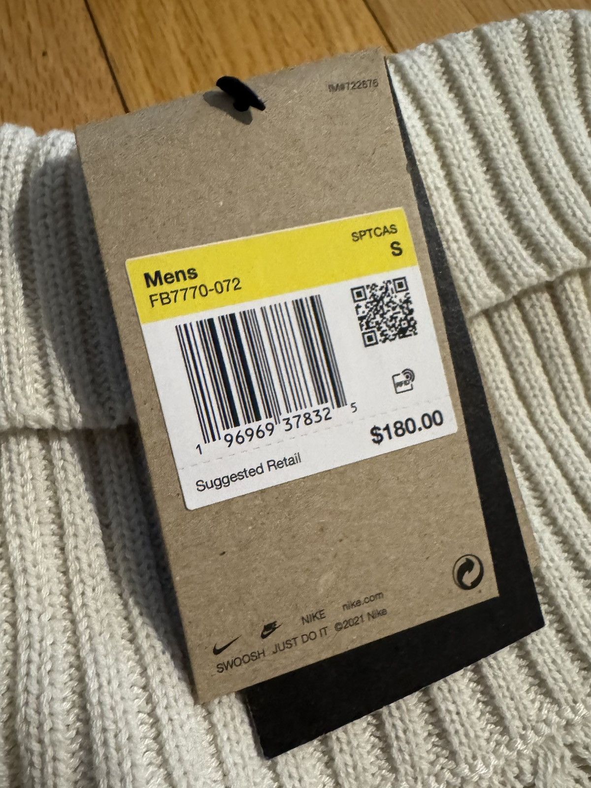 Nike $180 Nike Life Cable Knit Turtleneck Sweater Light Bone Size US S / EU 44-46 / 1 - 3 Thumbnail