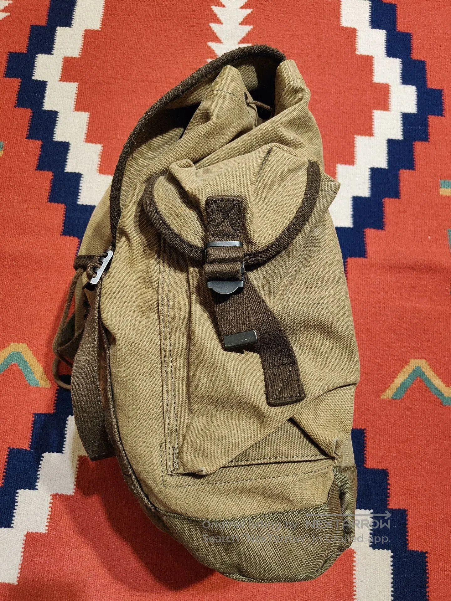 RRL Ralph Lauren Vintage Canvas Military Backpack. Size ONE SIZE - 7 Thumbnail