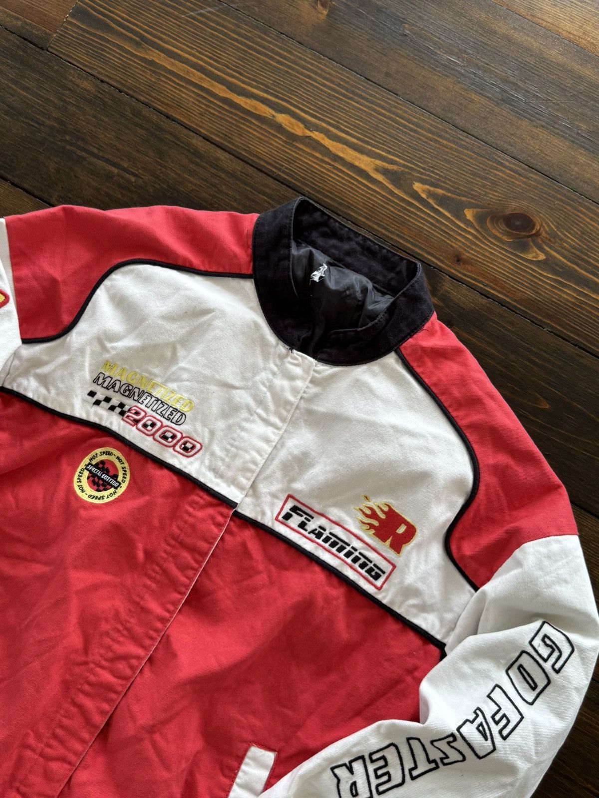 Hysteric Glamour Y2K 00s Aesthetic Patchwork Racing Jacket Size US M / EU 48-50 / 2 - 6 Thumbnail