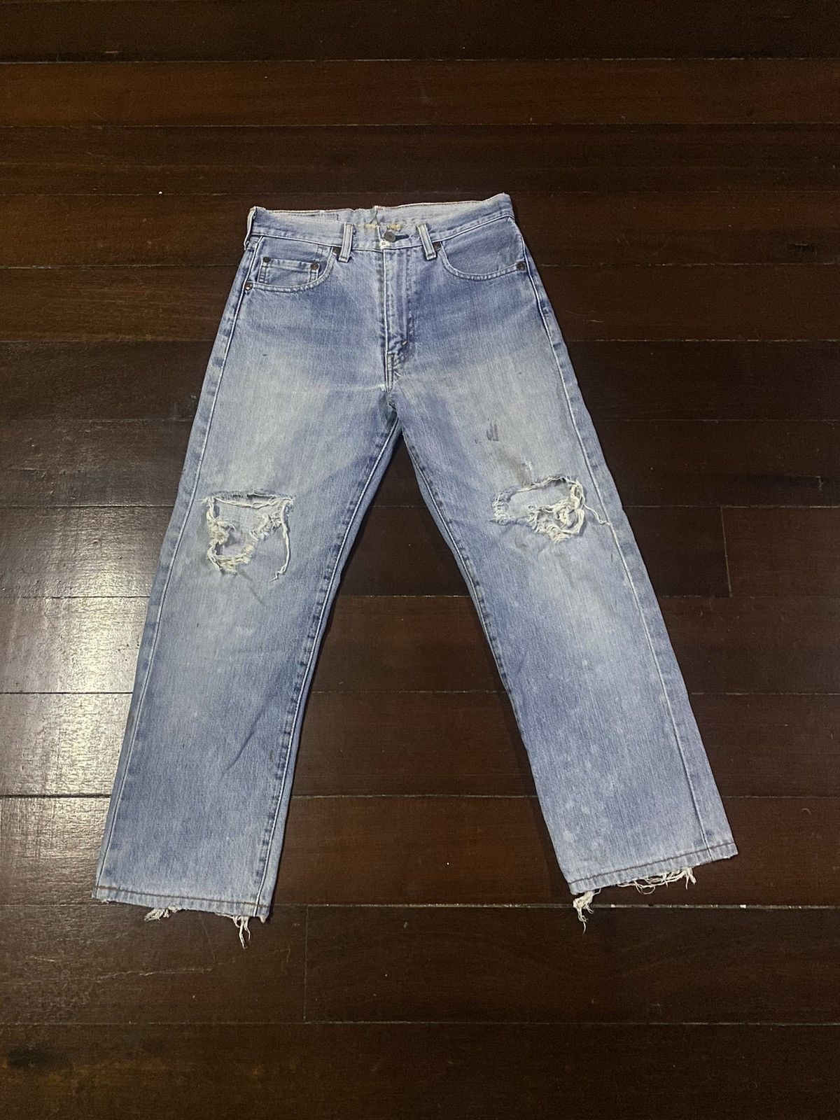 Levi's Vintage 90s levis BIG E LVC distressed selvedge denim Size 30" / US 8 / IT 44 - 1 Thumbnail