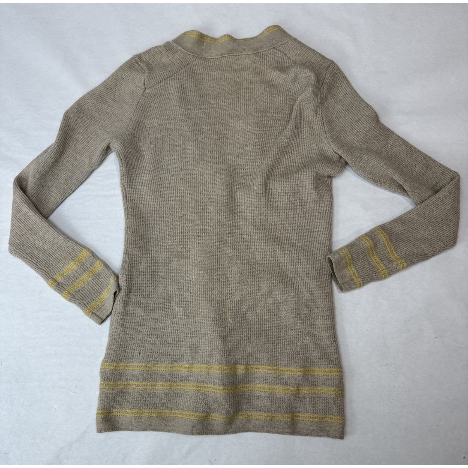 Tory Burch Tory Burch Cardigan Merino Wool Preppy Classic Beige XS Size XS / US 0-2 / IT 36-38 - 2 Thumbnail