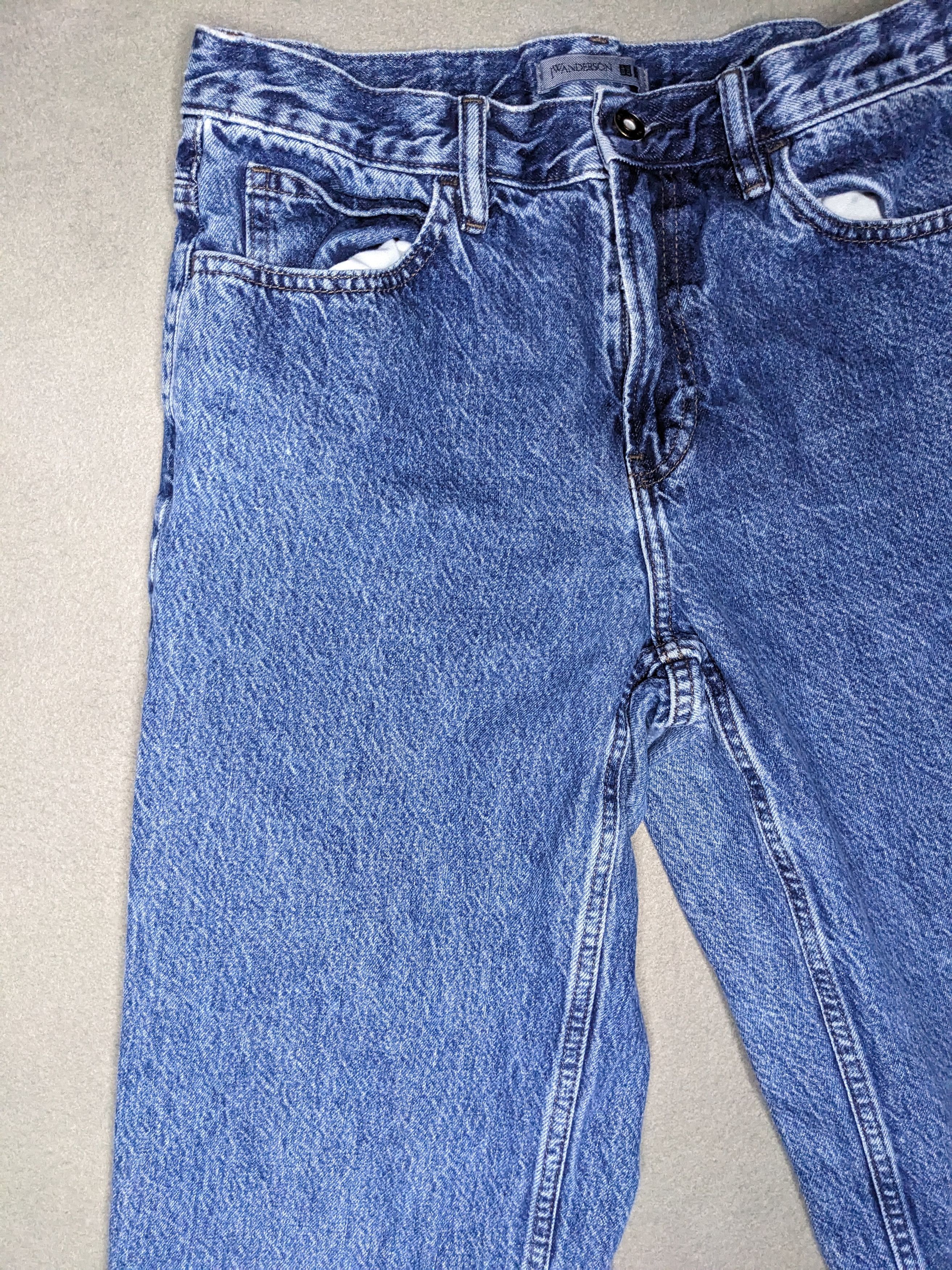 JW Anderson × Uniqlo JW Anderson x Uniqlo Straight Jeans 30x30 Washed Denim Pants Size US 30 / EU 46 - 9 Thumbnail