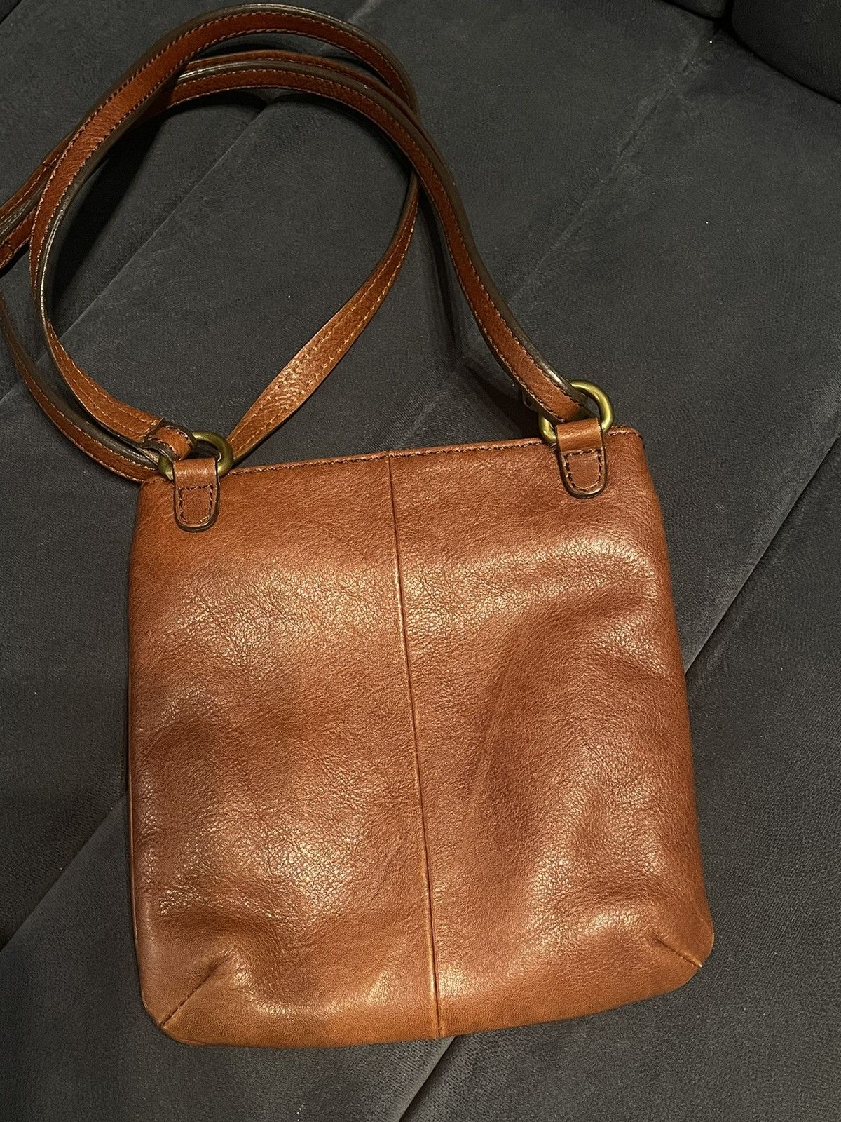 Fossil Fossil Key Per Crossbody Bag Brown Smooth Leather Small Size ONE SIZE - 5 Thumbnail