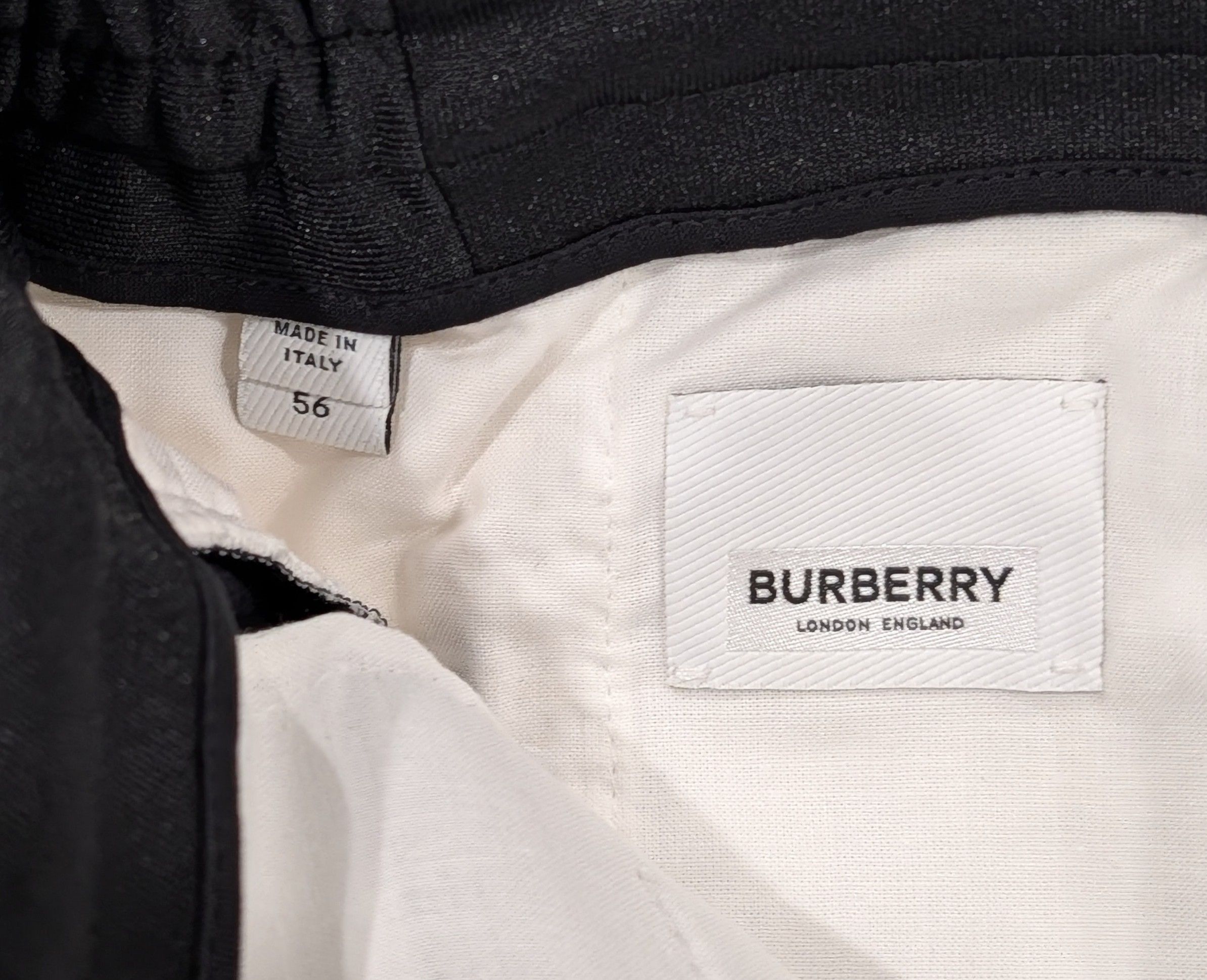 Burberry Burberry Striped Cotton Blend Trousers Pants Black 56 US 40 Size US 40 / EU 56 - 9 Thumbnail