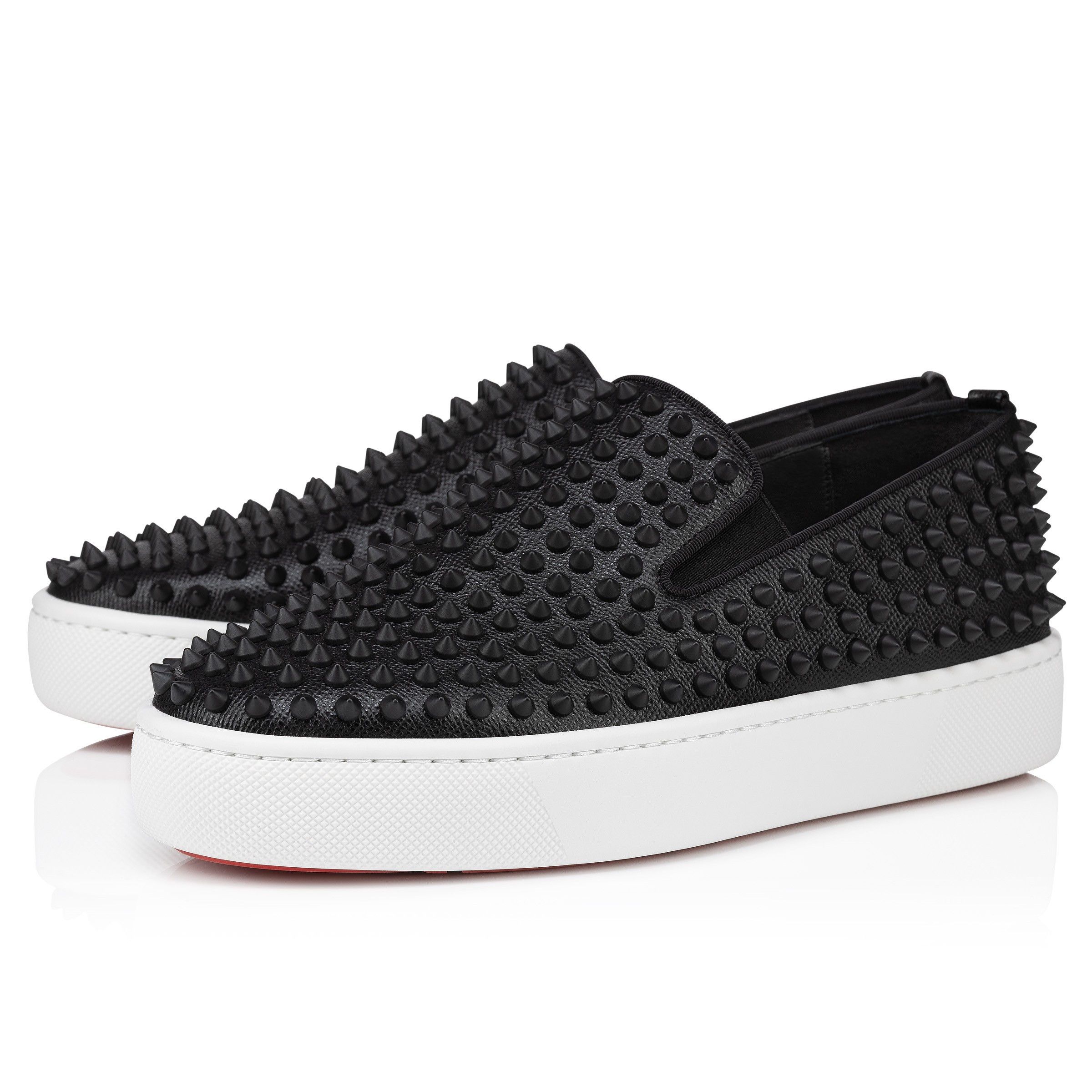 Christian Louboutin spikeboat black sneakers Size US 12 / EU 45 - 1 Thumbnail