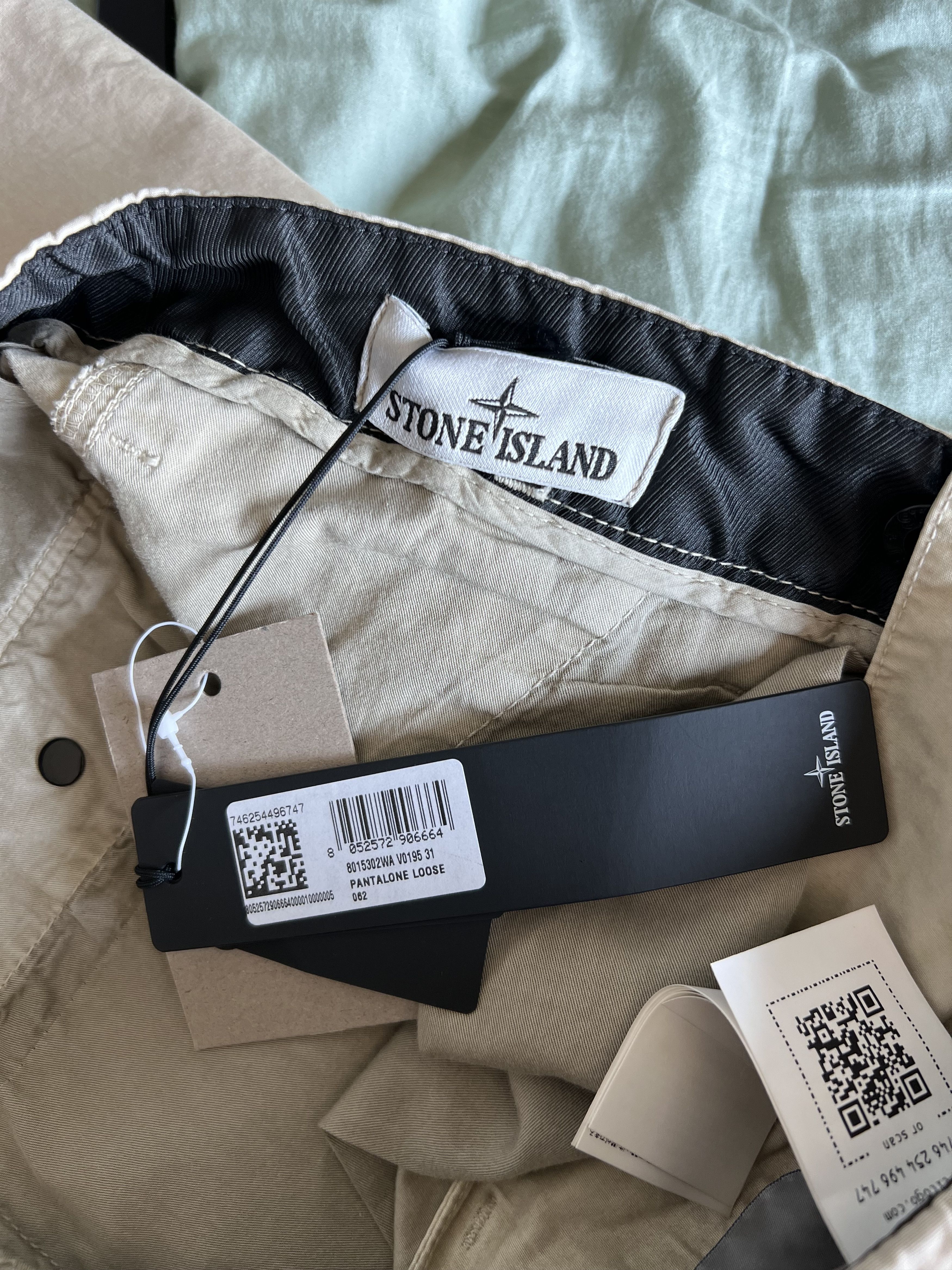 Stone Island Stone Island Brushed Cotton Chino Pants in Beige Size US 31 - 7 Thumbnail