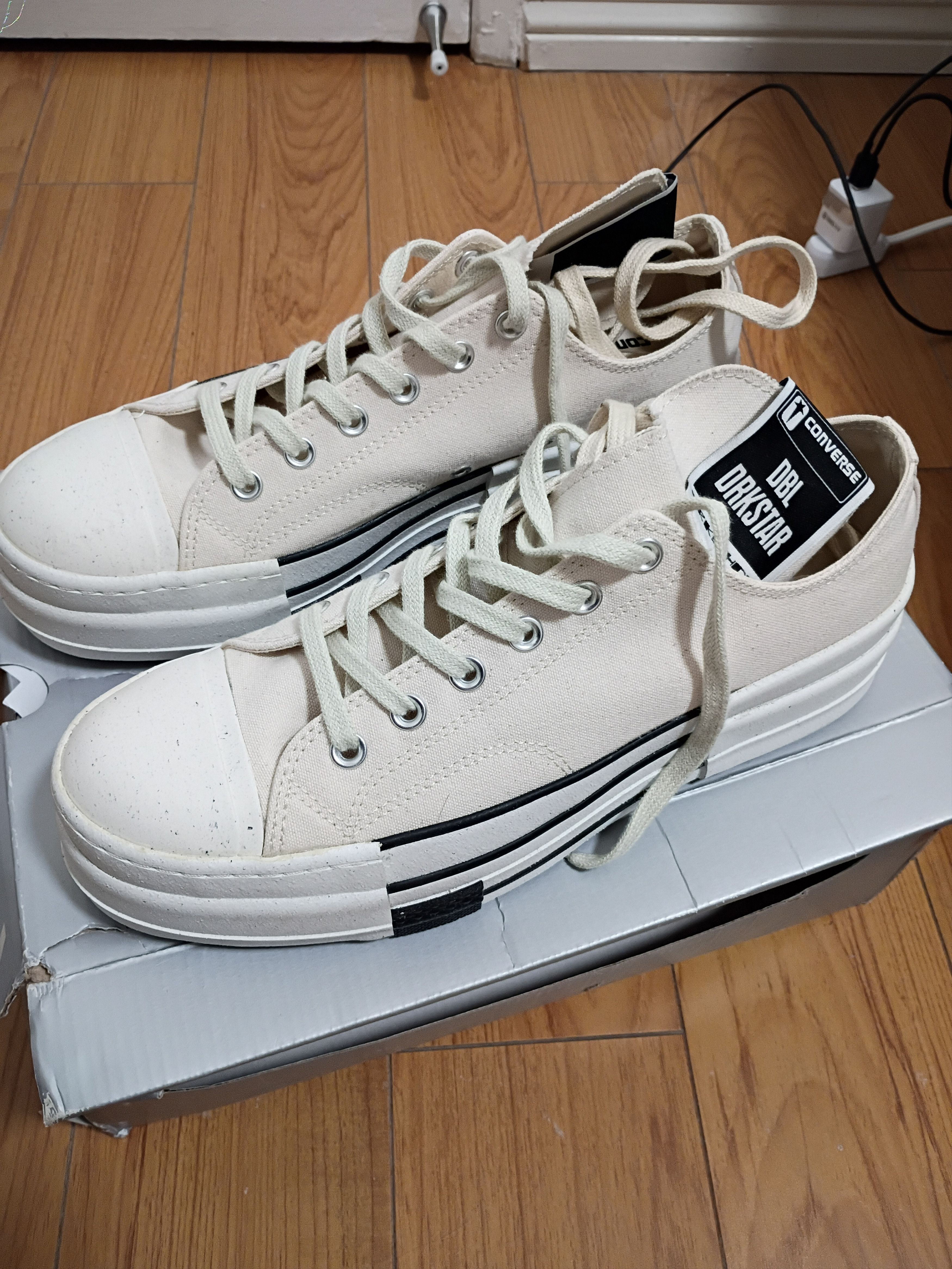 Converse × Rick Owens Drkshdw Rick owen converse dark shadow in natural ...