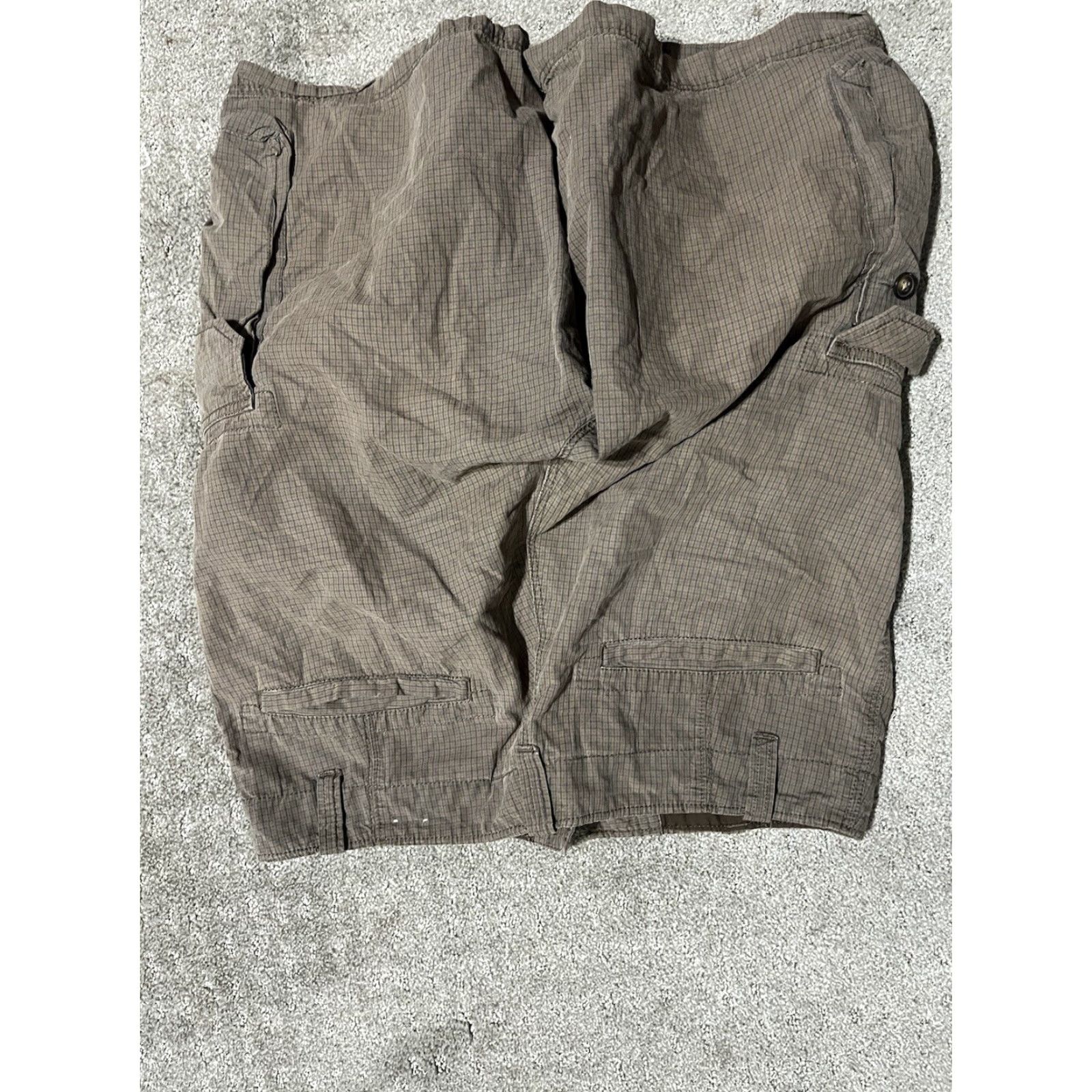 J.Crew J.CREW Cargo Shorts Brown Plaid Gingham 30 Men Size 30 Brown Cargo Shirts? Size US 30 / EU 46 - 2 Thumbnail