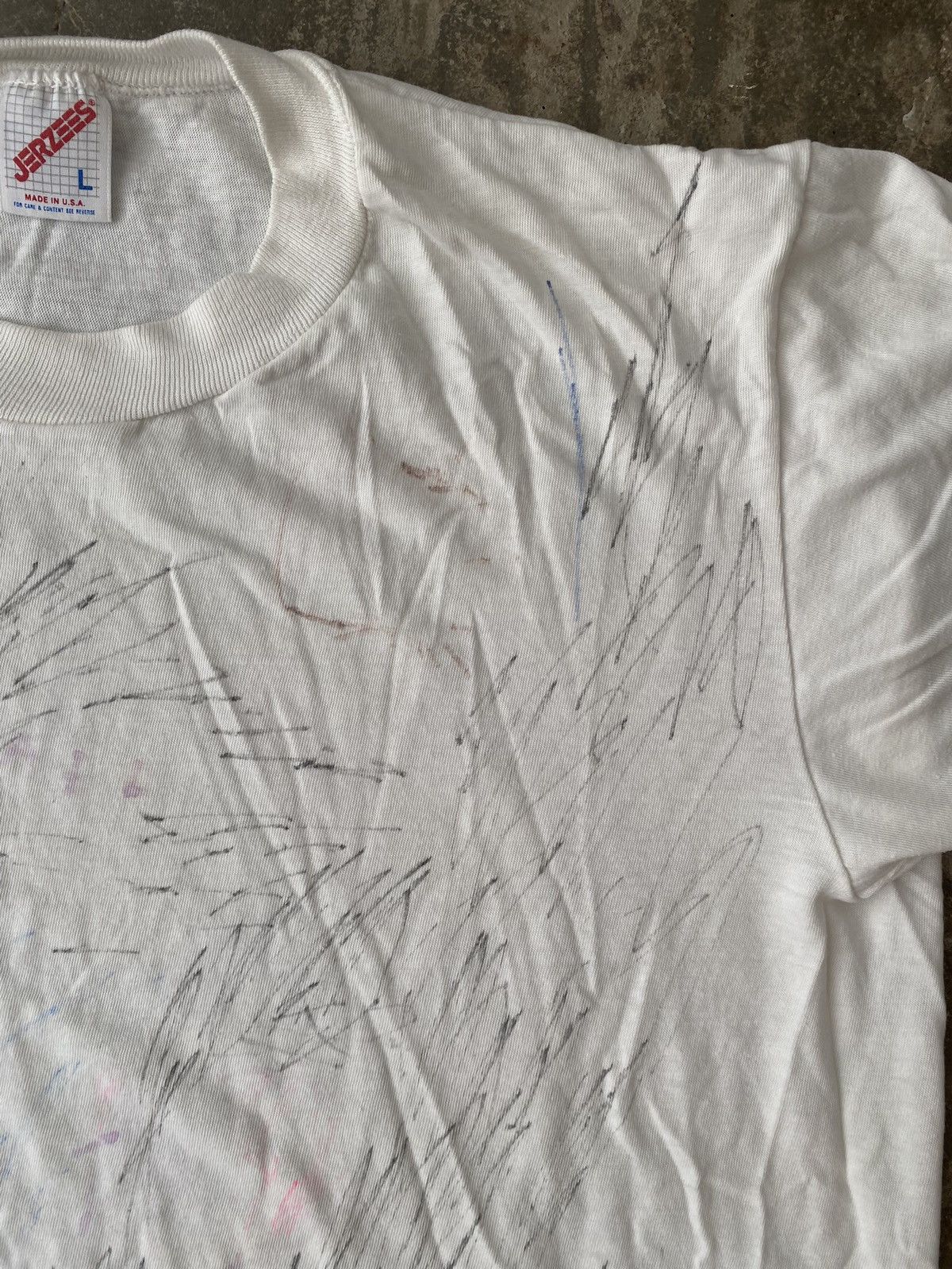 Vintage Vintage Tee with Hand Drawing Kapital Needles Visvim Levis Size US L / EU 52-54 / 3 - 5 Thumbnail