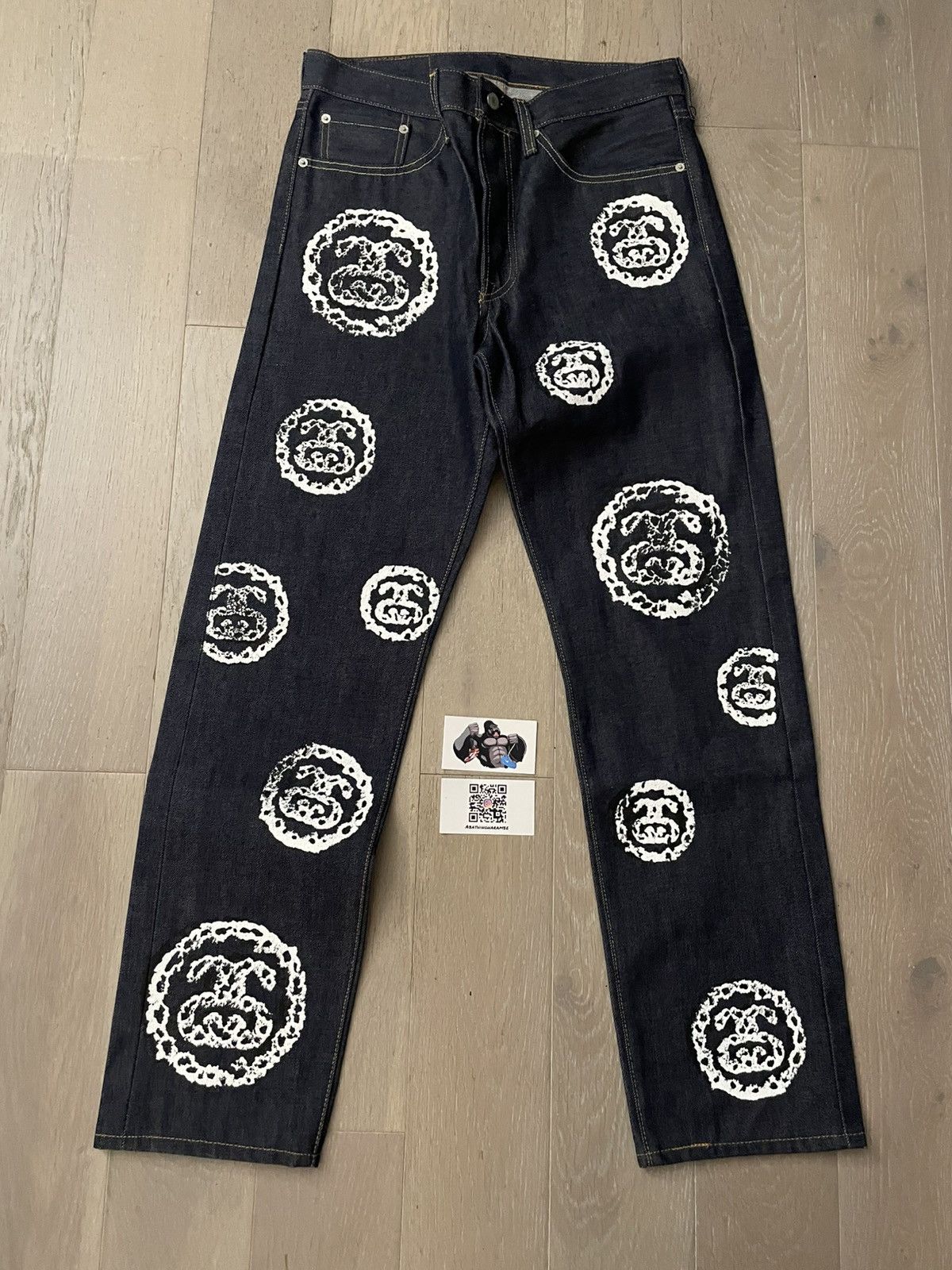 DENIM TEARS Denim Tears Stussy 501 Jean Raw Denim Size US 32 / EU 48 - 2 Thumbnail