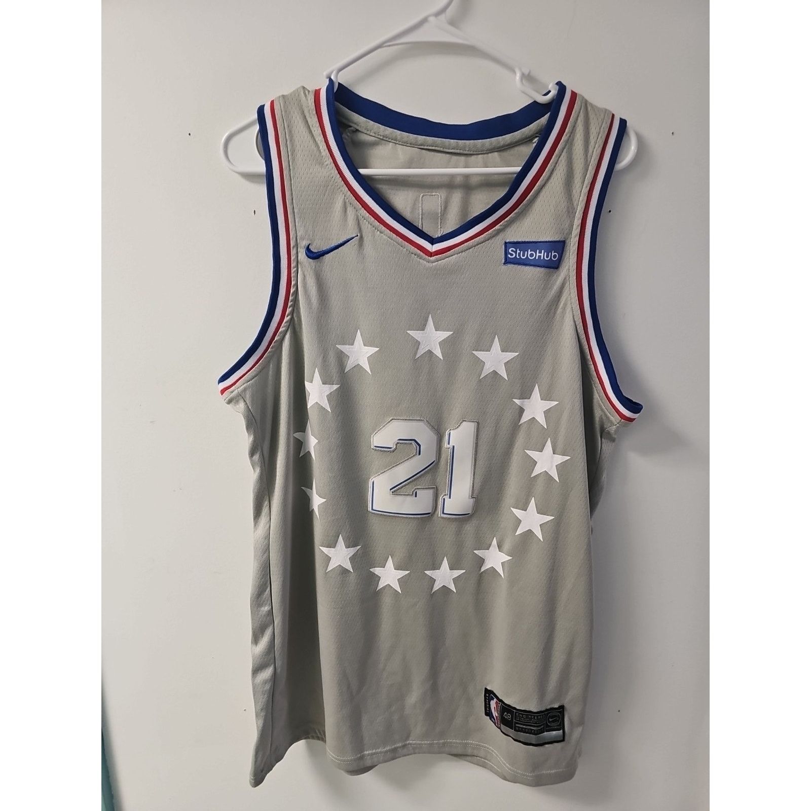 Nike Joel Embiid 76ers NBA Jersey 2019 Nike Swingman City Sz 48 Size US XL / EU 56 / 4 - 1 Thumbnail