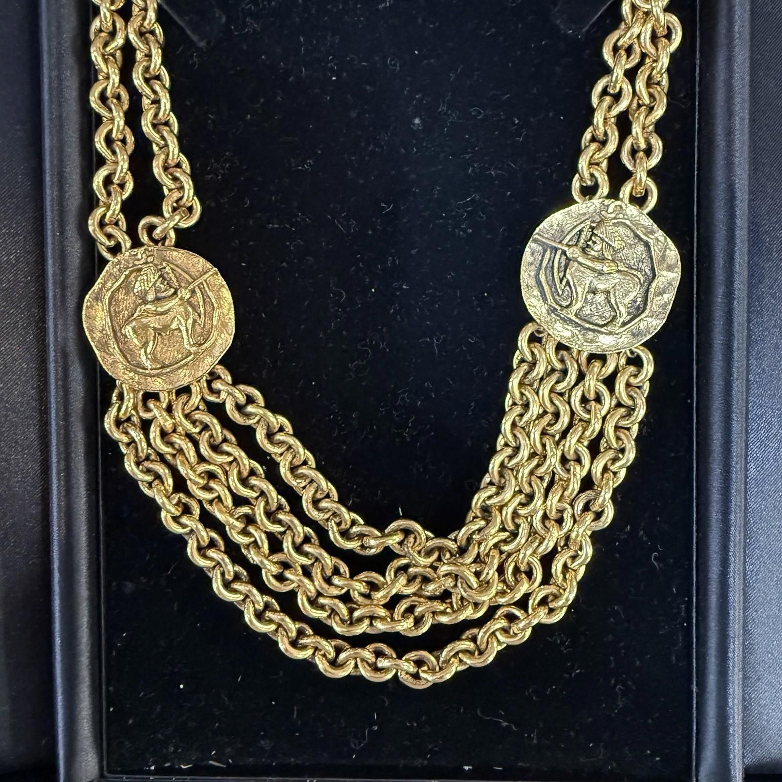 Chanel Chanel Centaur Necklace, 1984 Gold Tone Size ONE SIZE - 2 Thumbnail