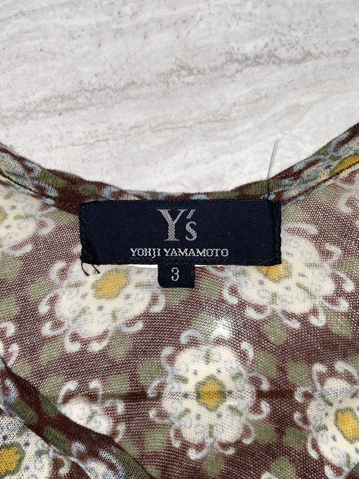 Y's × Yohji Yamamoto Y’S YOHJI YAMAMOTO Flowers Motive Shirt Size US XS / EU 42 / 0 - 6 Thumbnail