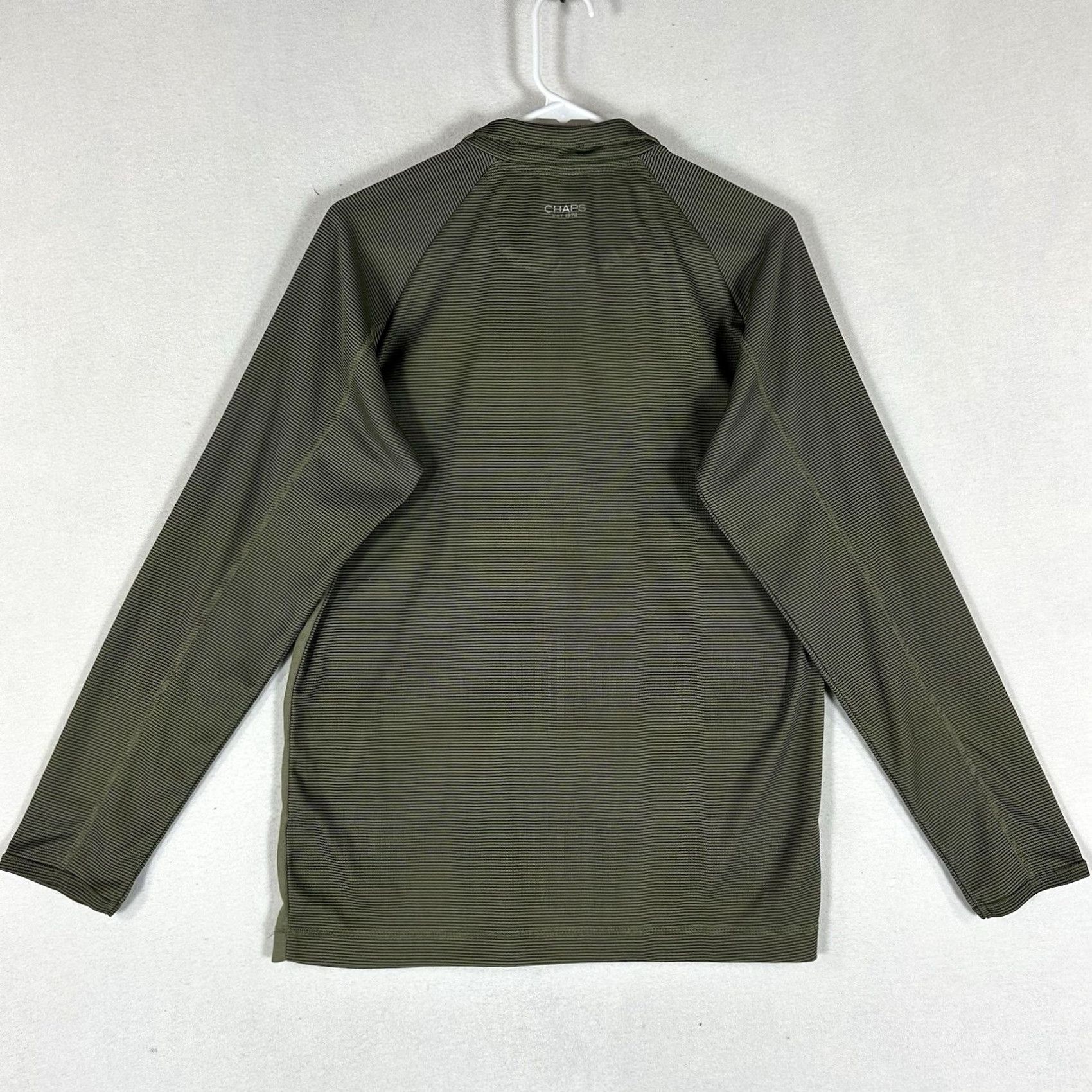 Chaps Chaps 1/4 Zip Pullover Sweatshirt Mens Small Green Long Sleeve Casual Top Pocket Size US S / EU 44-46 / 1 - 7 Thumbnail