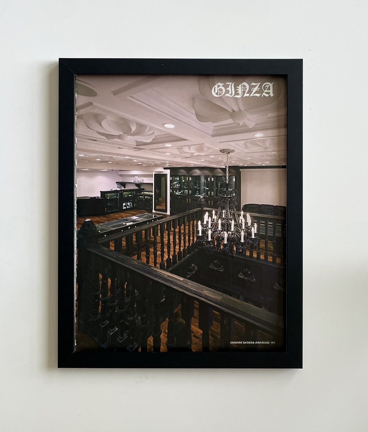 Chrome Hearts Ginza Japan Store Poster framed 9x11