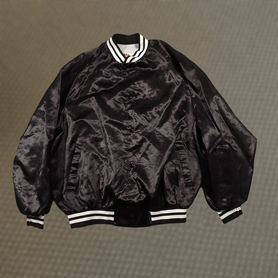 Vintage VINTAGE West Ark Jacket Mens XL Nylon Satin Bomber Snap Front Lined Made In USA Size US XL / EU 56 / 4 - 1 Thumbnail