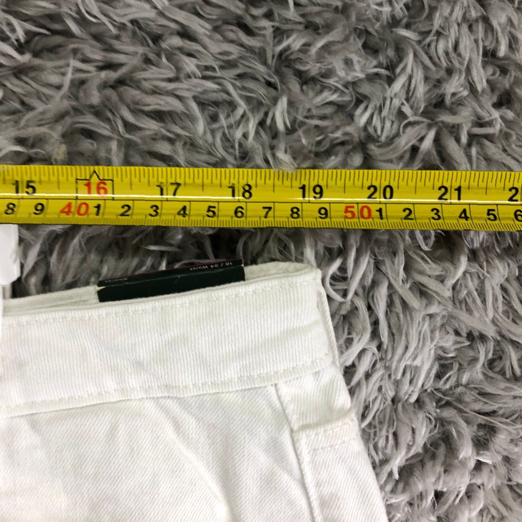 Vintage Wild Fable Highest Rise Womens Shorts Size 18 White Denim Jean Shorts Size 40" / US 18 - 2 Thumbnail