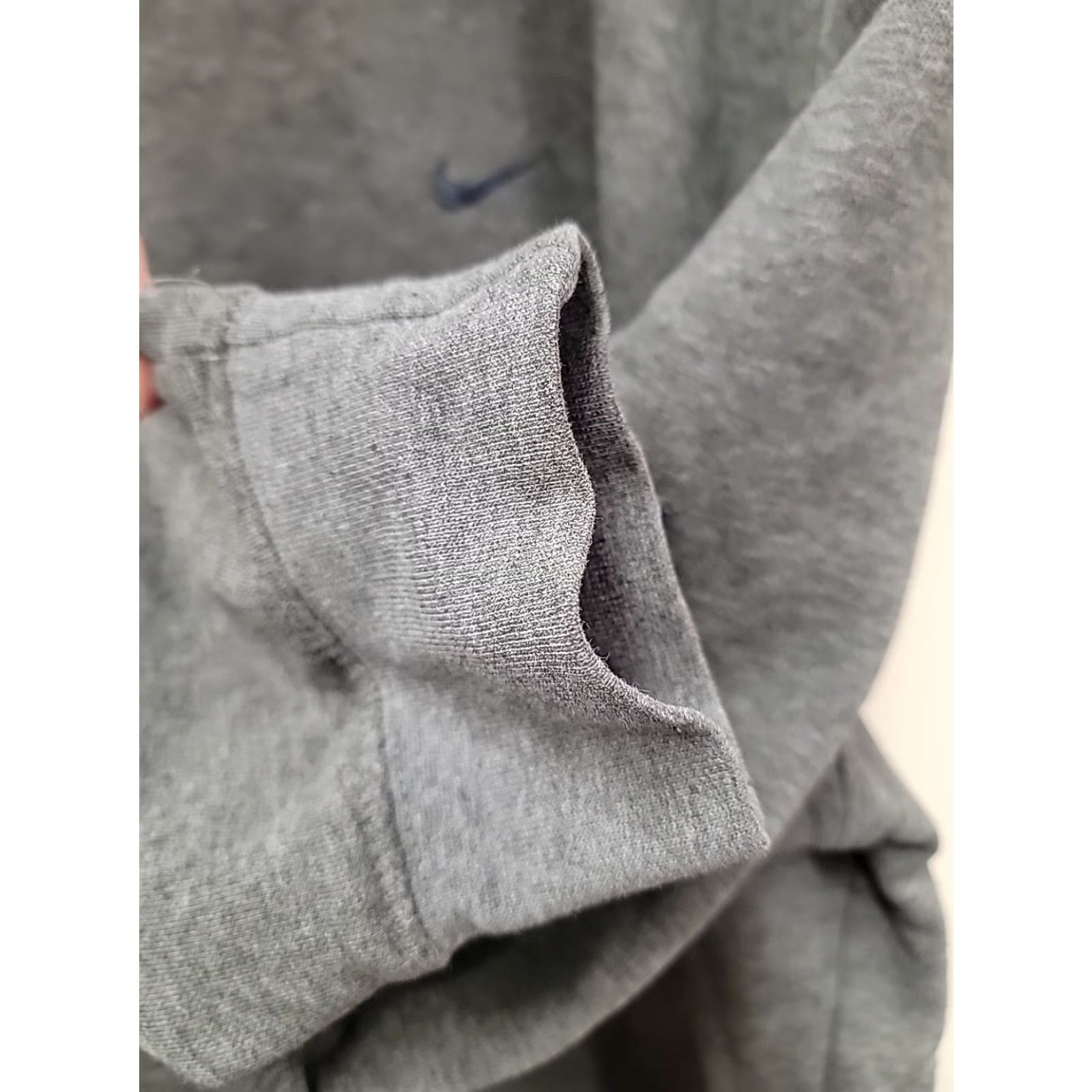 Nike VINTAGE Nike Sweatshirt Hoodie Pullover Hooded Long Sleeve Mens XL Gray Cotton Polyester Embroidered Solid Fall Winter Mens XL Size US XL / EU 56 / 4 - 5 Thumbnail