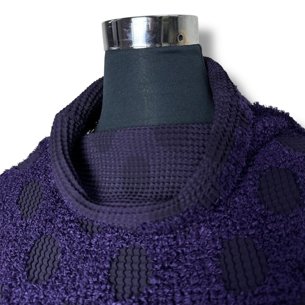 Issey Miyake 80’s SAMPLE IsseyMiyake Pleated Mesh Mini Dress Size ONE SIZE - 9 Thumbnail