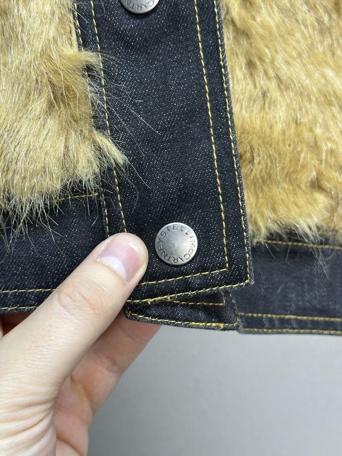 If Six Was Nine × Stella McCartney × Vintage Vintage Stella McCartney Fur Cropped Jacket Ifsixwasnine Size XS / US 0-2 / IT 36-38 - 10 Thumbnail
